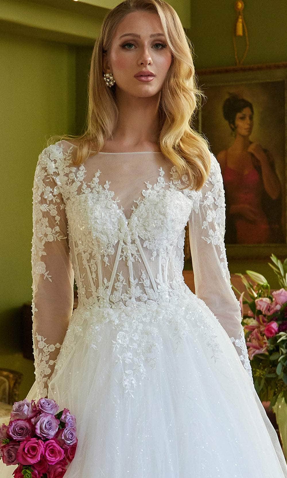 GLS by Gloria Bridal GL3603 - Beaded Corset Bridal Gown Bridal Dresses