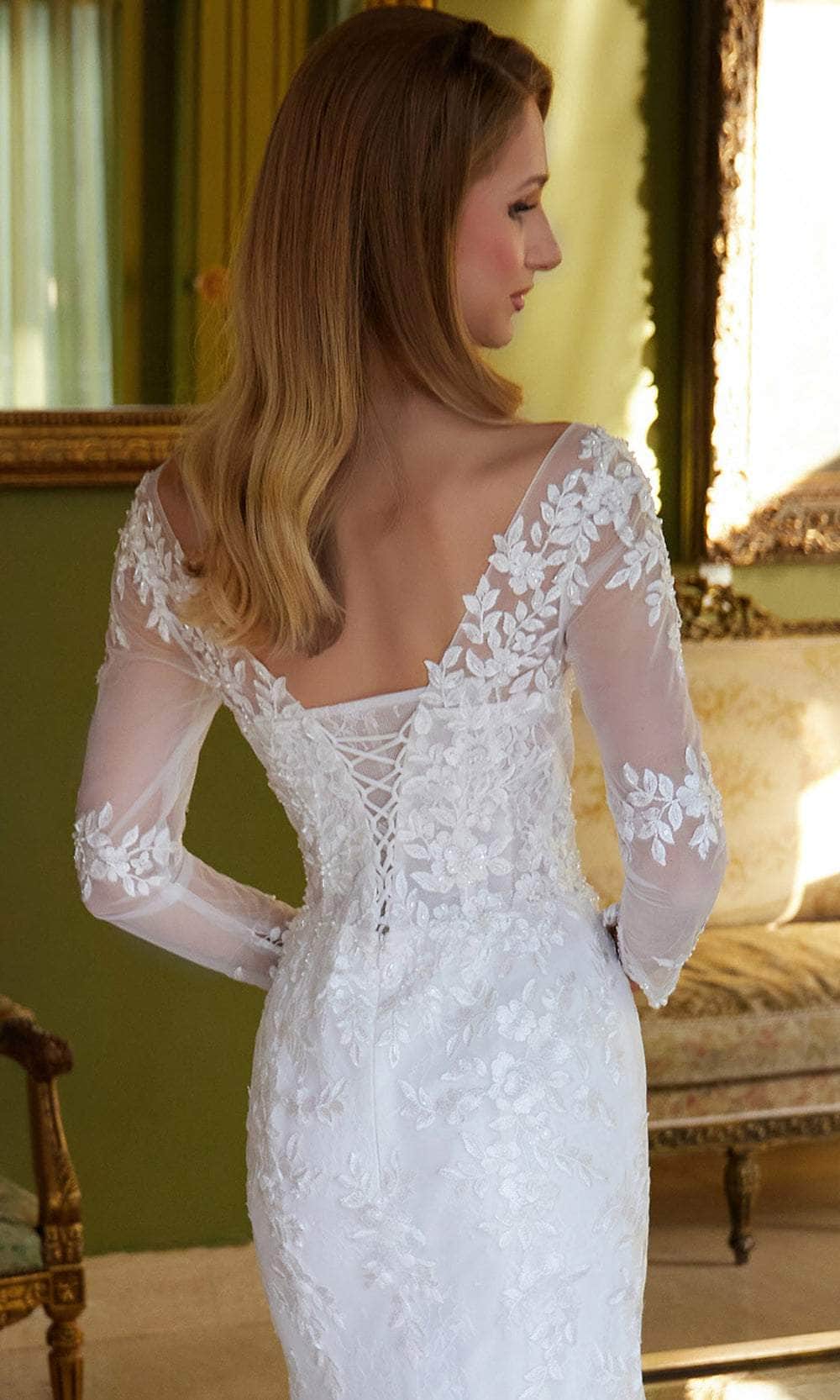 GLS by Gloria Bridal GL3605 - Long Sleeve Corset Bridal Gown Bridal Dresses
