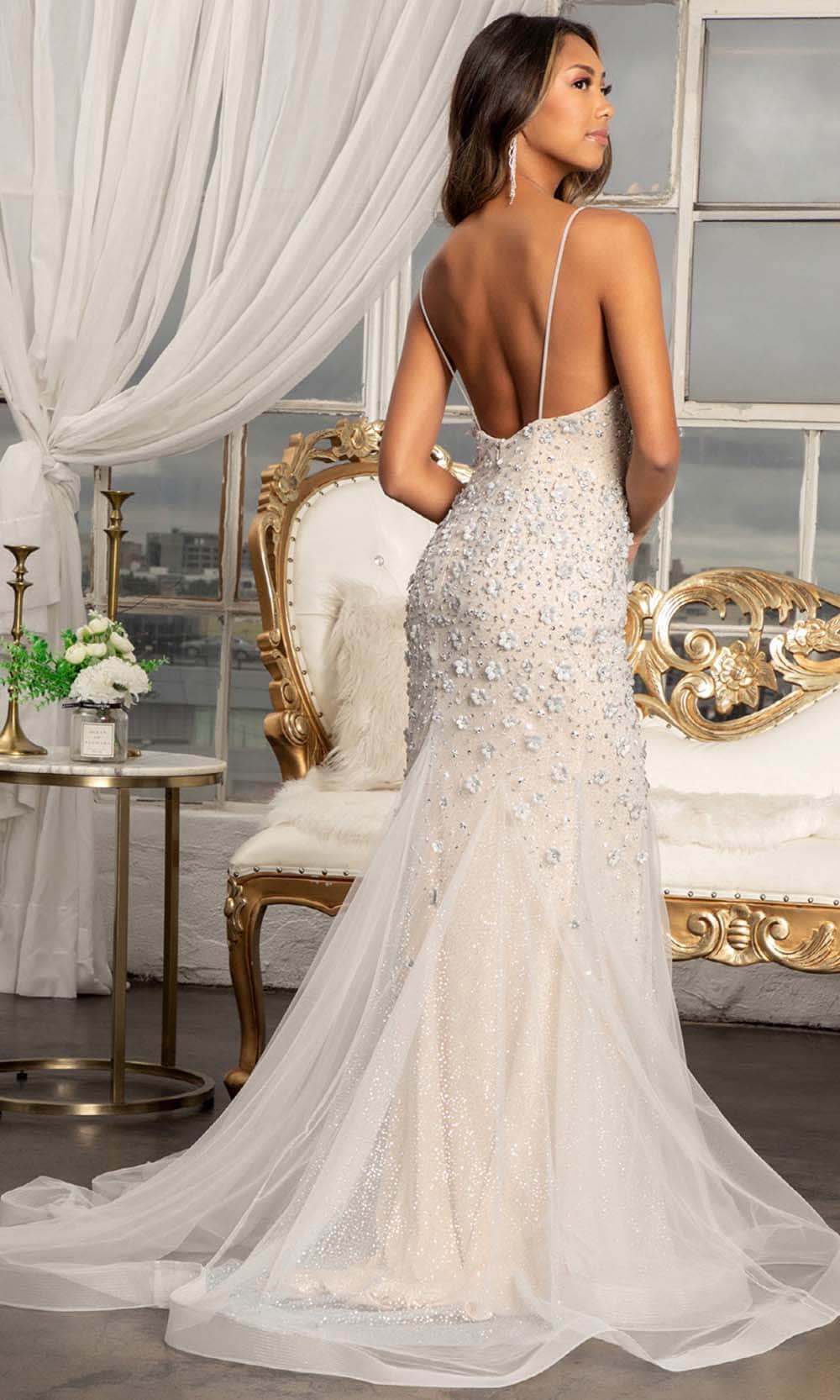 GLS by Gloria GL3000 - Sleeveless V-neck Evening Gown Prom Dresses