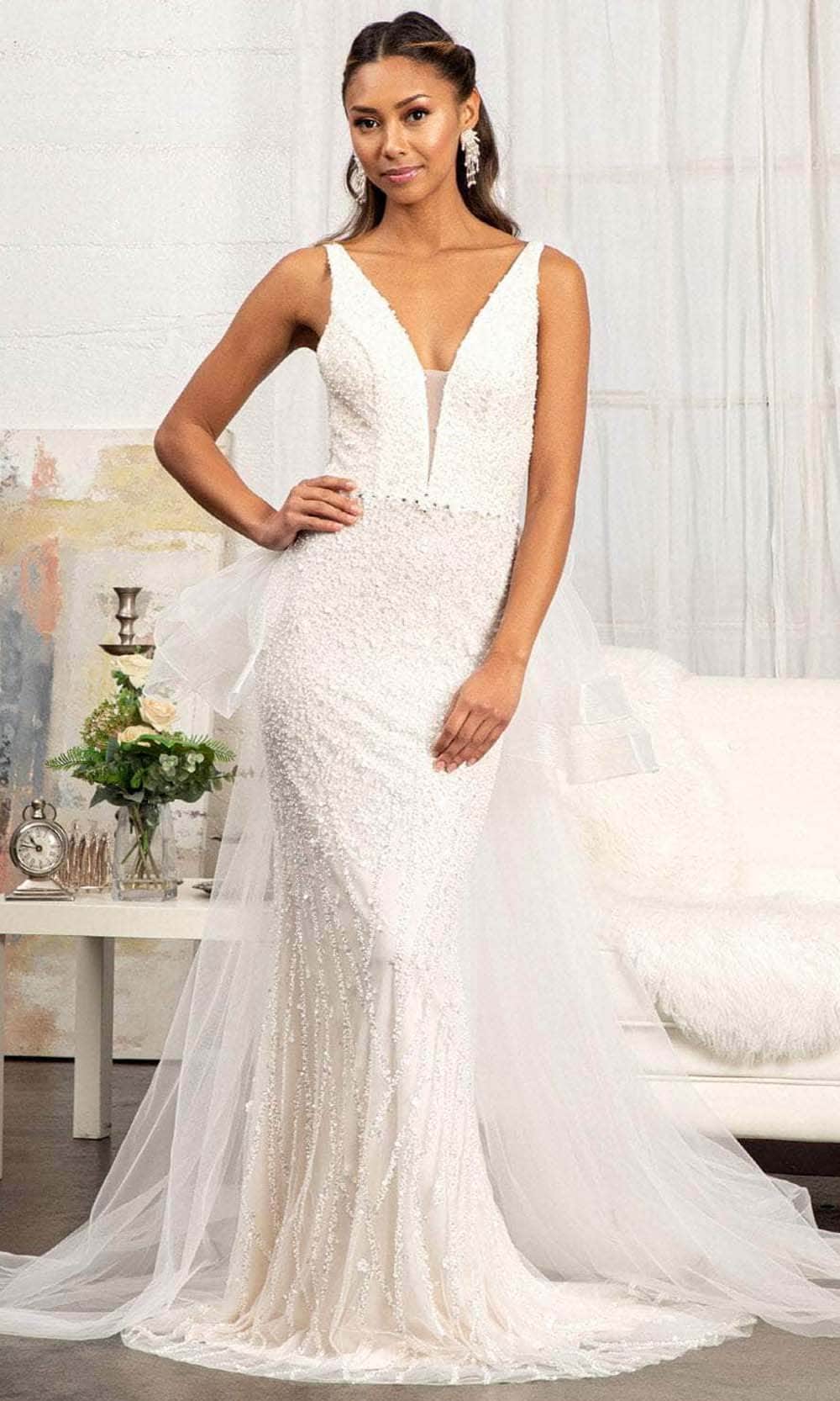 GLS by Gloria GL3014 - Sleeveless V-Neck Wedding Dress Bridal Dresses