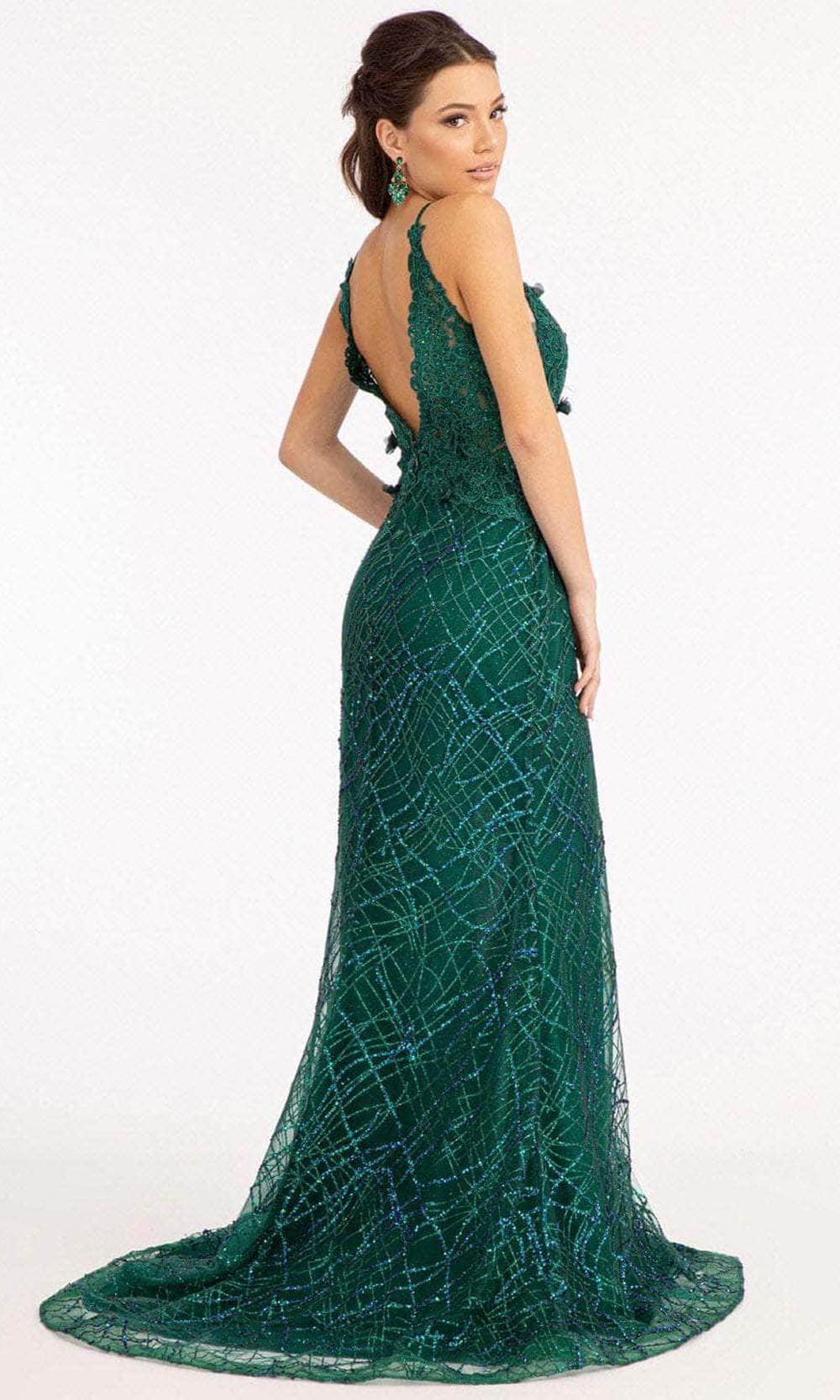 GLS by Gloria GL3042 - Deep V-Neck Sleeveless Evening Gown Special Occasion Dress