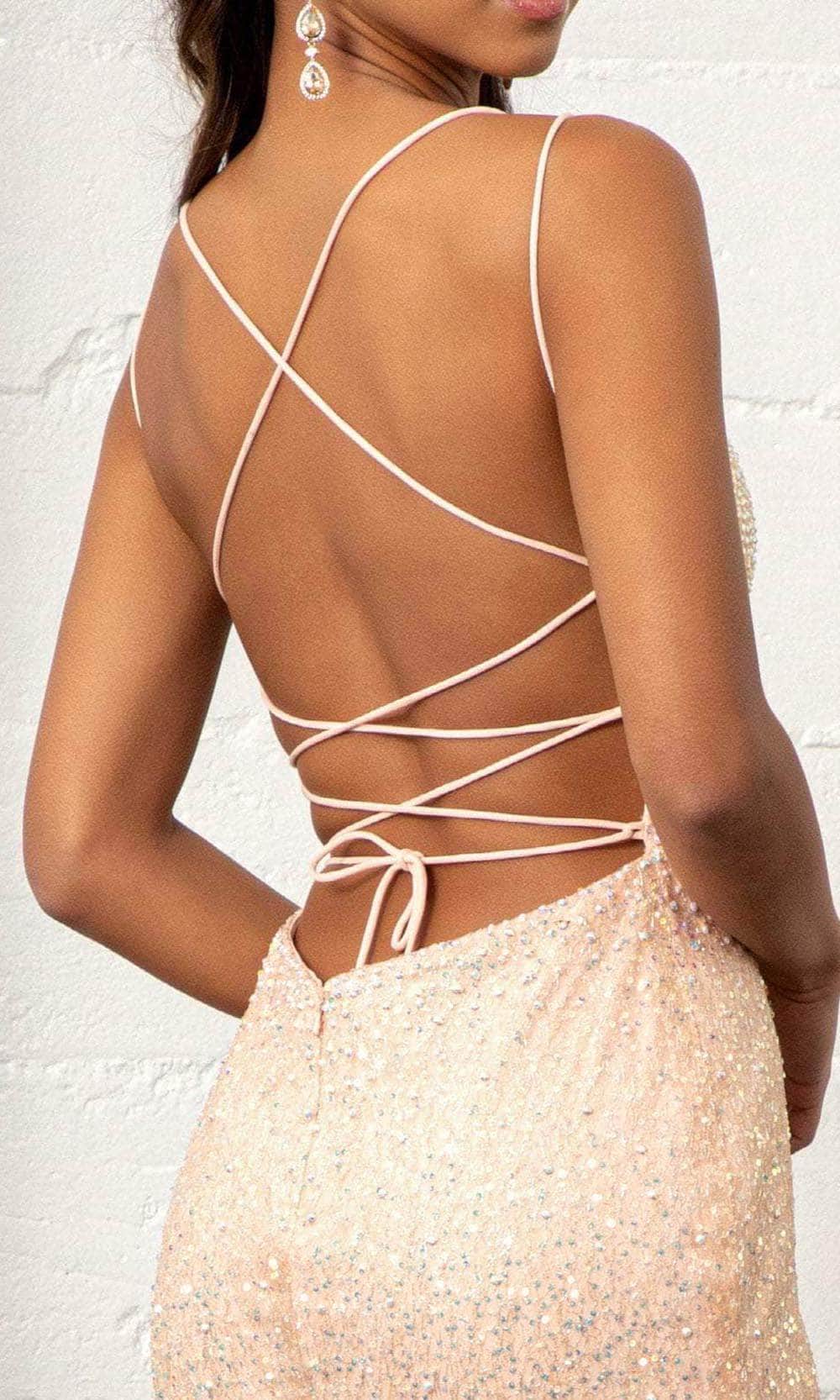 GLS by Gloria GL3052 - Dual Straps Embellished Evening Gown Special Occasion Dress