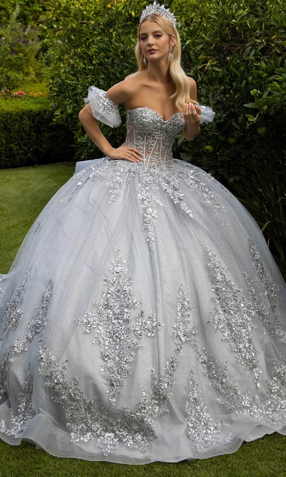 GLS by Gloria GL3519 - Sweetheart Embroidered Ballgown Quinceanera Dresses