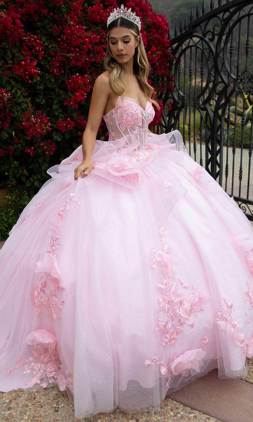 GLS by Gloria GL3549 - Long Tulle Ballgown Dress