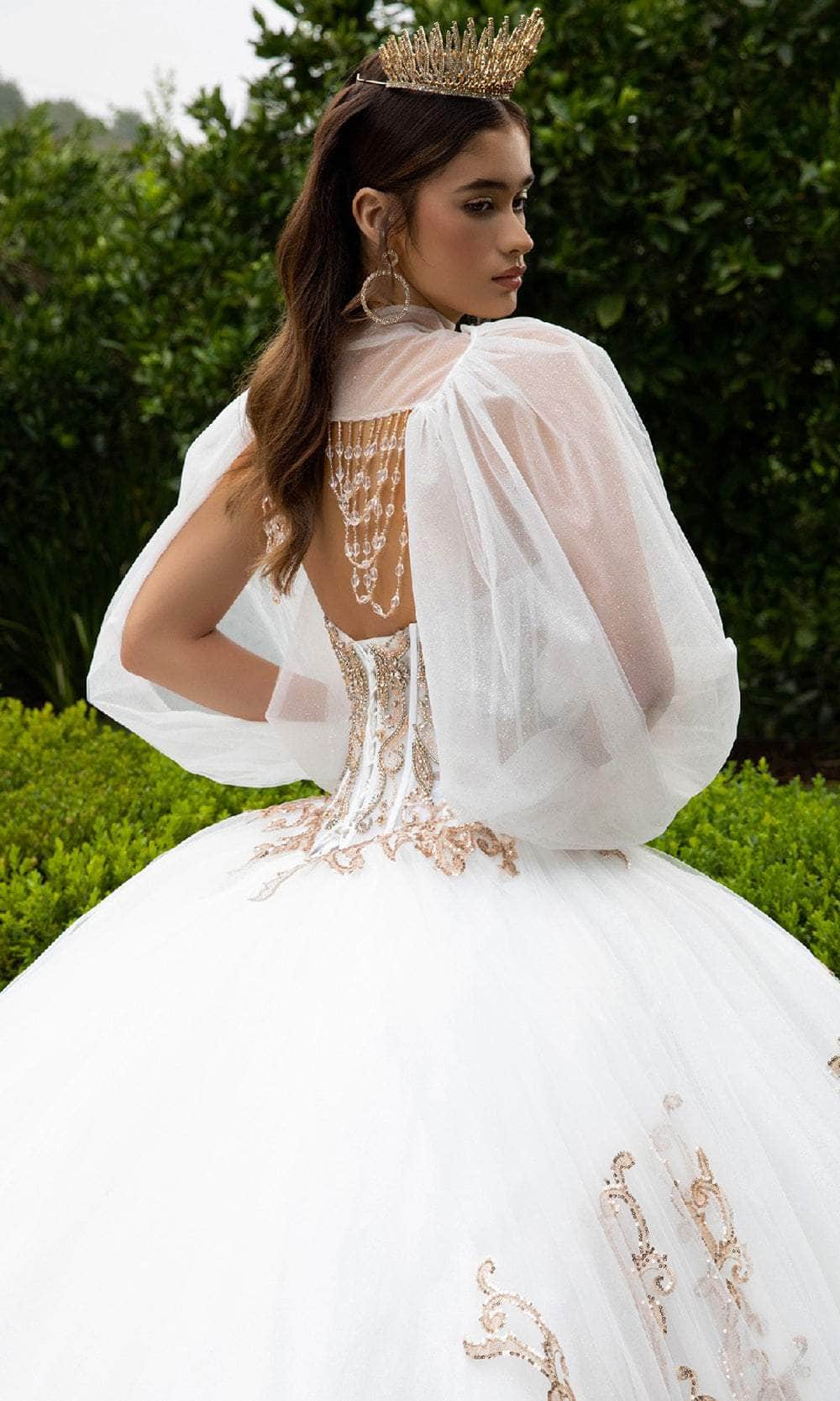 GLS by Gloria GL3578 - Sweetheart Bolero Tulle Ballgown Quinceanera Dresses