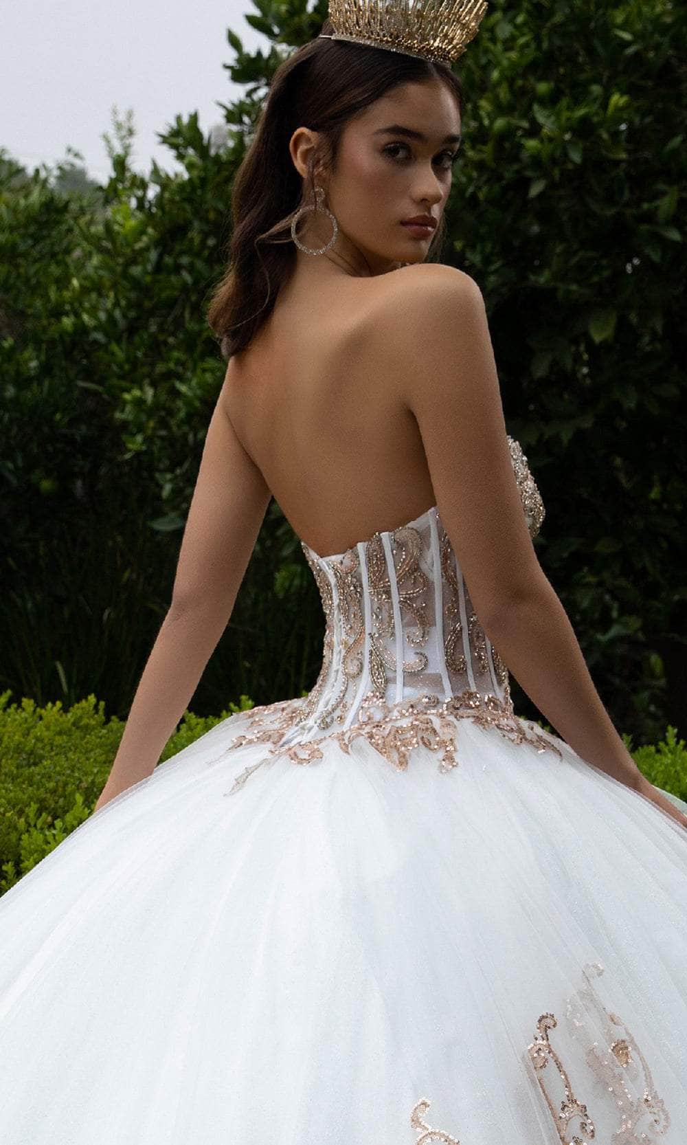 GLS by Gloria GL3578 - Sweetheart Bolero Tulle Ballgown Quinceanera Dresses