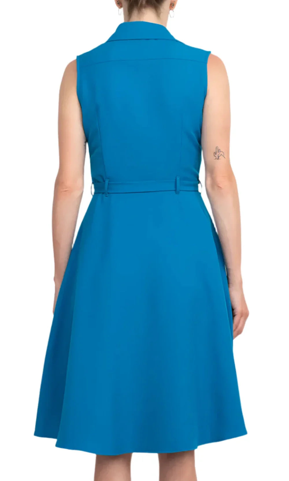 Sharagano HW3S196297 - Button Front Collared Knee-Length Dress Homecoming Dresses