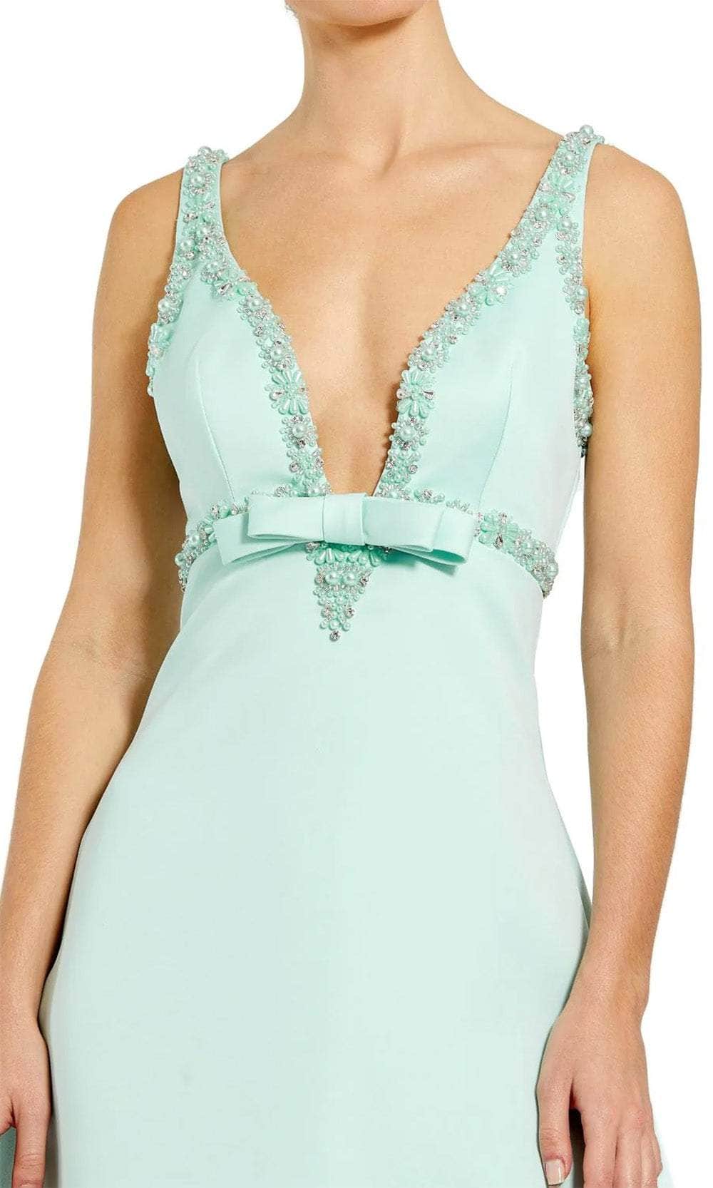 Ieena Duggal 2228 - Bow Detail A-Line Cocktail Dress Cocktail Dresses