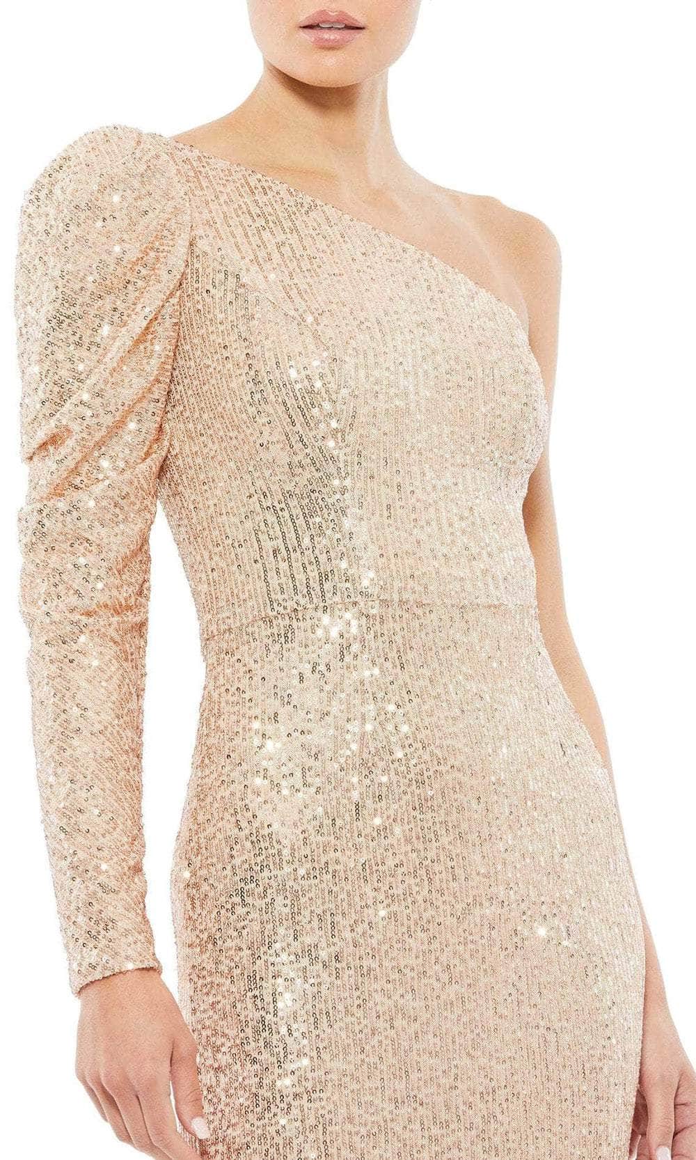 Ieena Duggal 26591 - One Shoulder Sequined Sheath Gown Special Occasion Dress