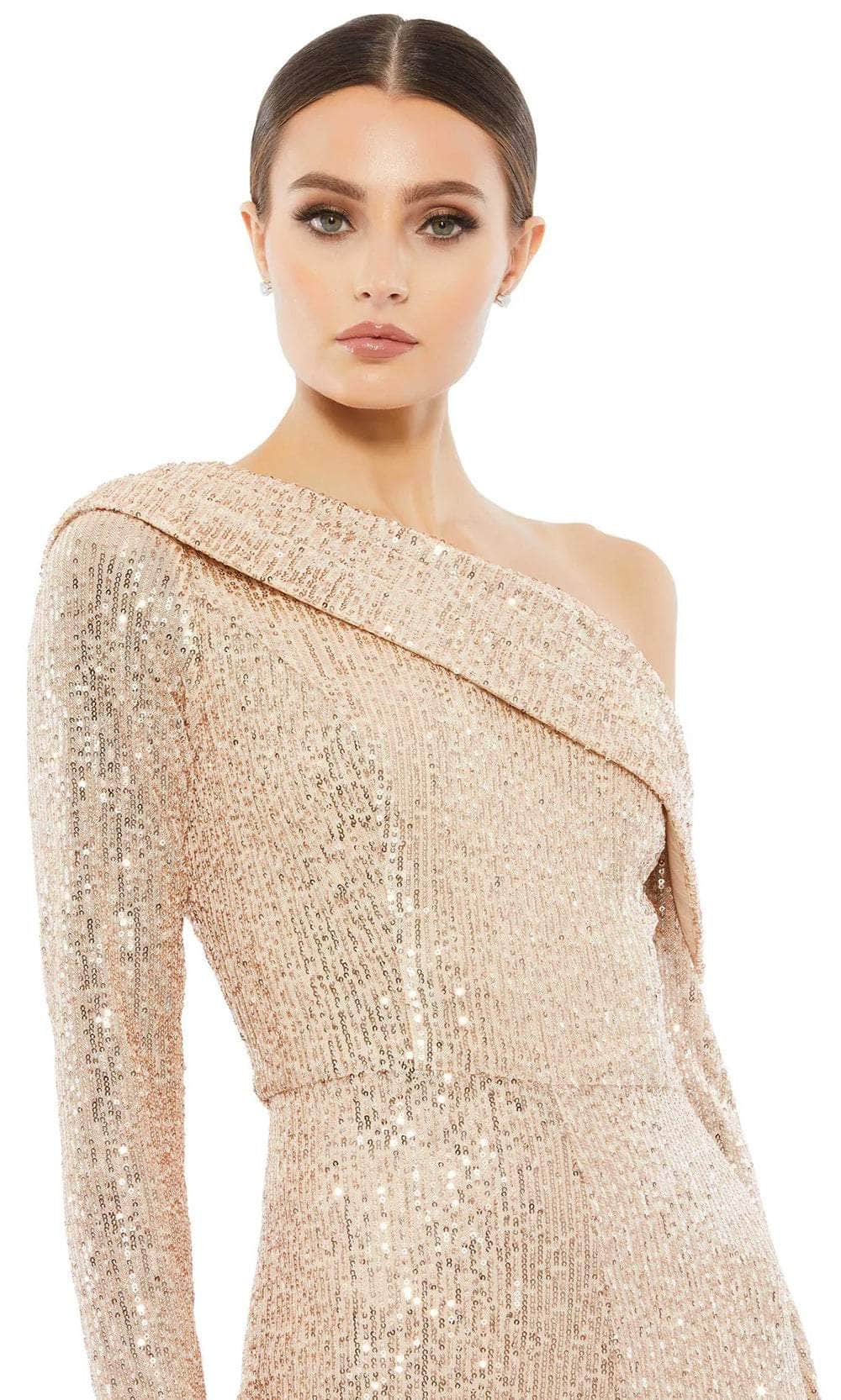 Ieena Duggal 26596 - One-Shoulder Sequined Jumpsuit Special Occasion Dress