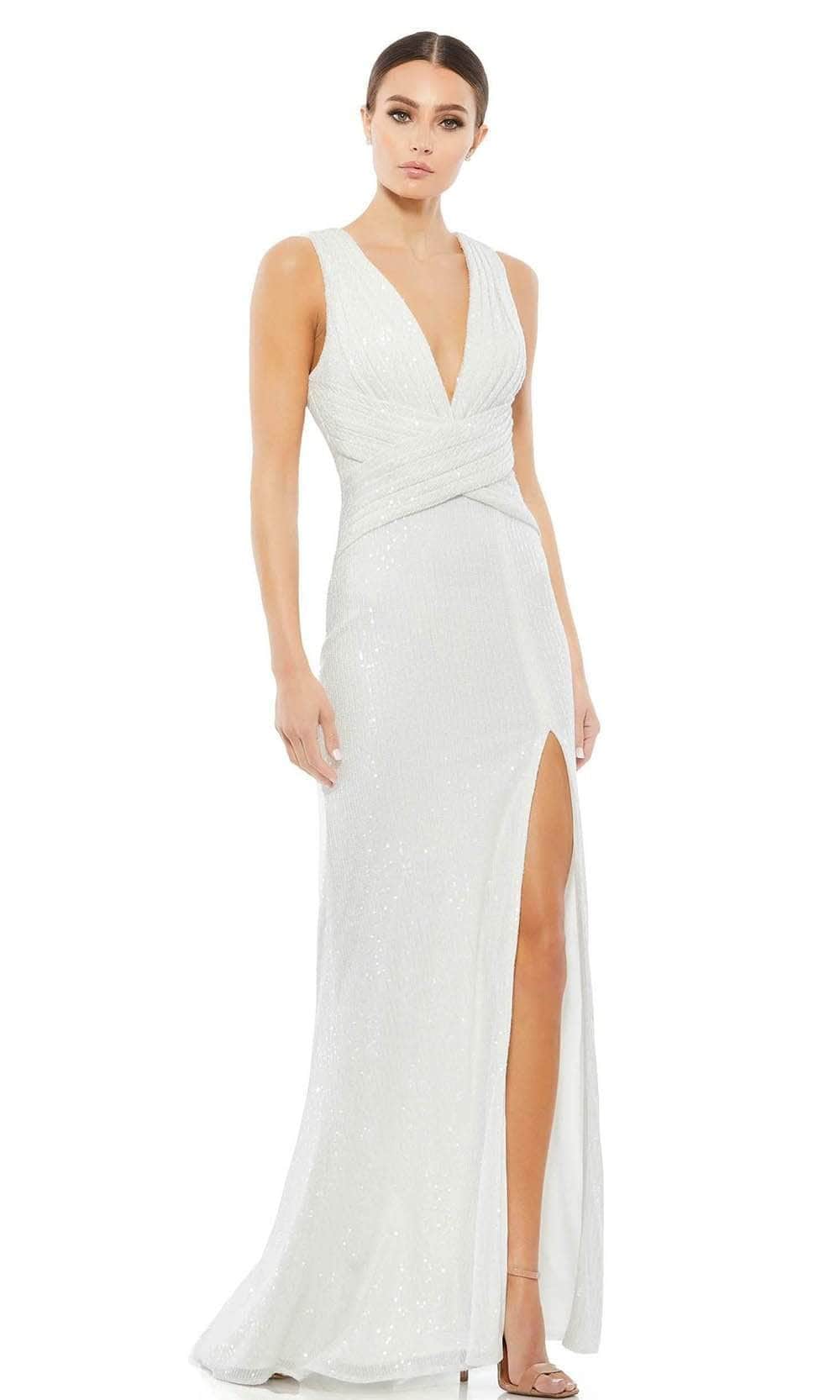 Ieena Duggal - 48775I Flirty Sleeveless V Back Cocktail Dress main image 1