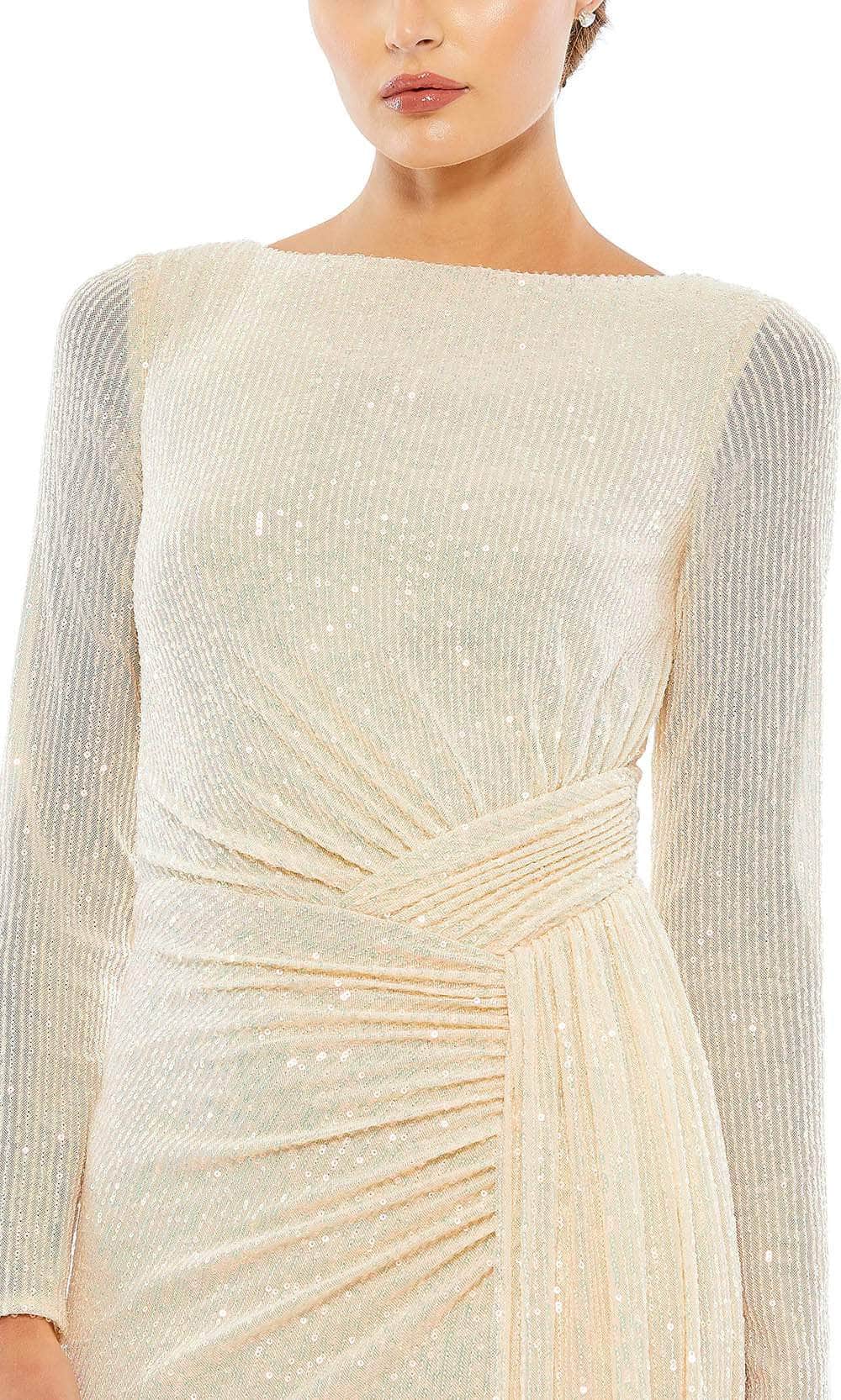 Ieena Duggal 26715 - Ruched Waist Sequin Evening Dress Special Occasion Dress