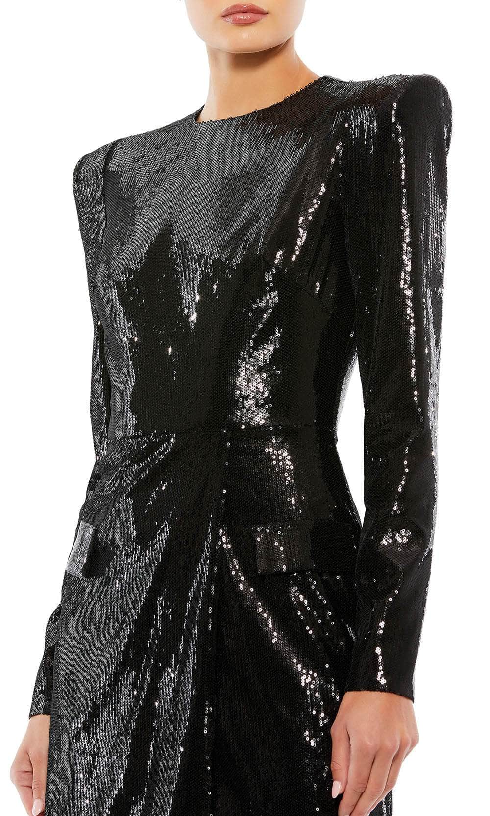 Ieena Duggal 26724 - Long Sleeve Gathered Sheath Cocktail Dress Special Occasion Dress