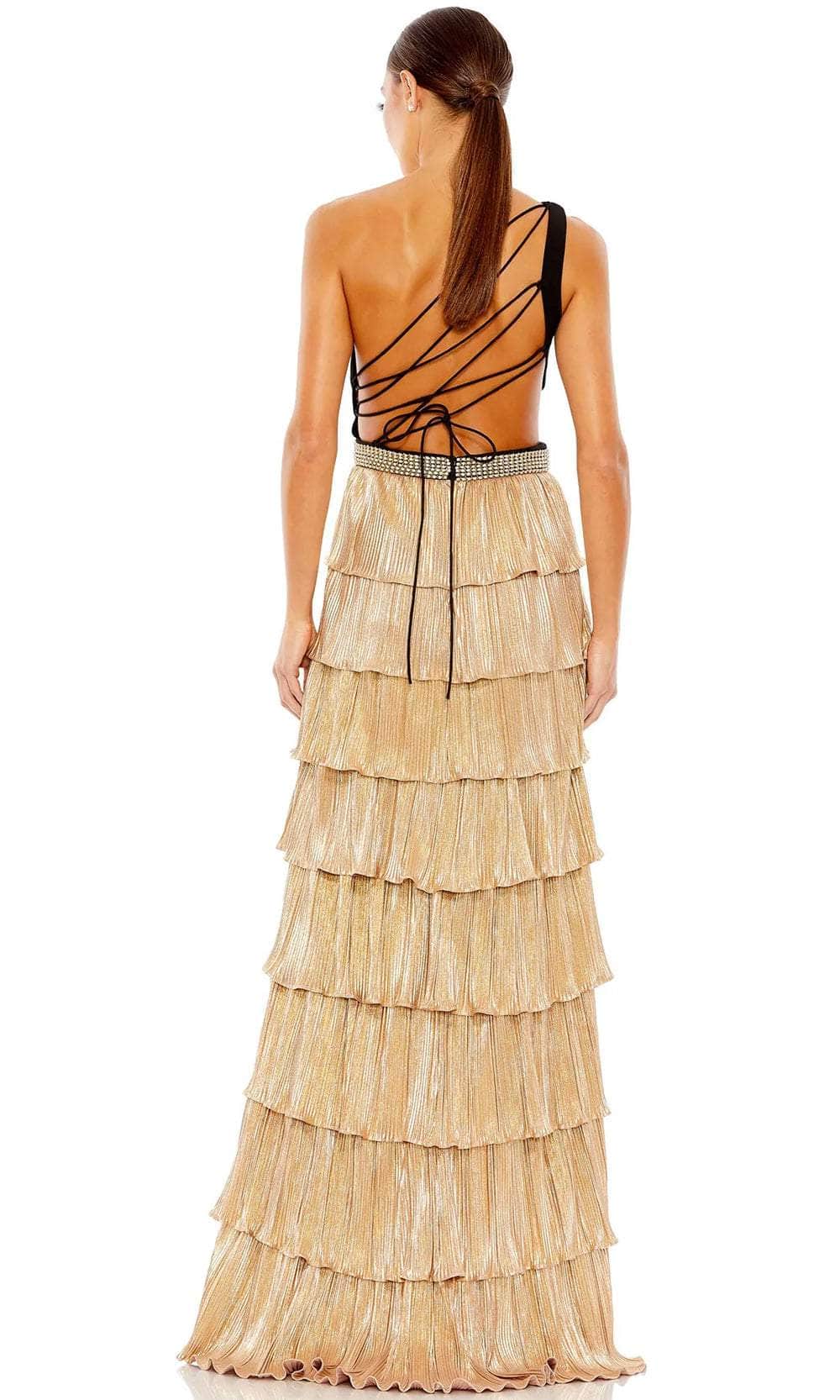 Ieena Duggal 26742 - Tiered Asymmetric Evening Gown Prom Dresses