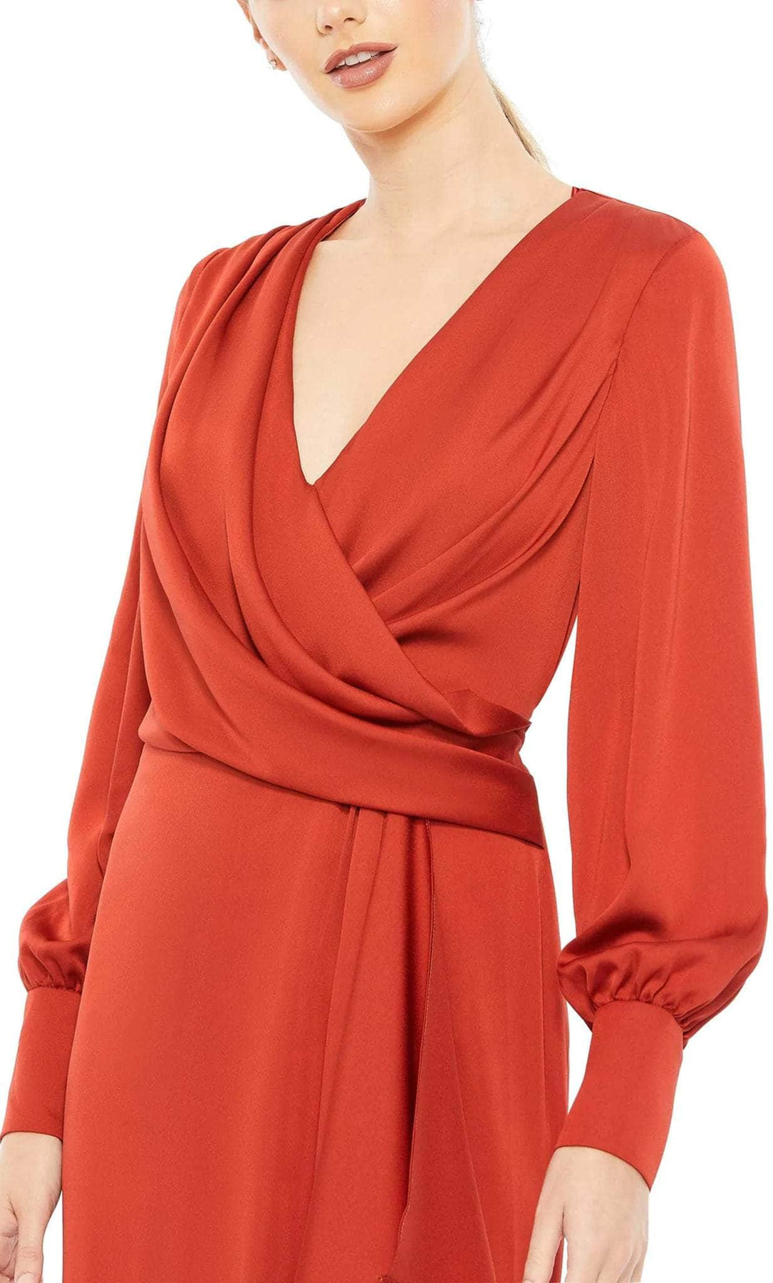 Ieena Duggal 26895 - Bishop Sleeve Gown