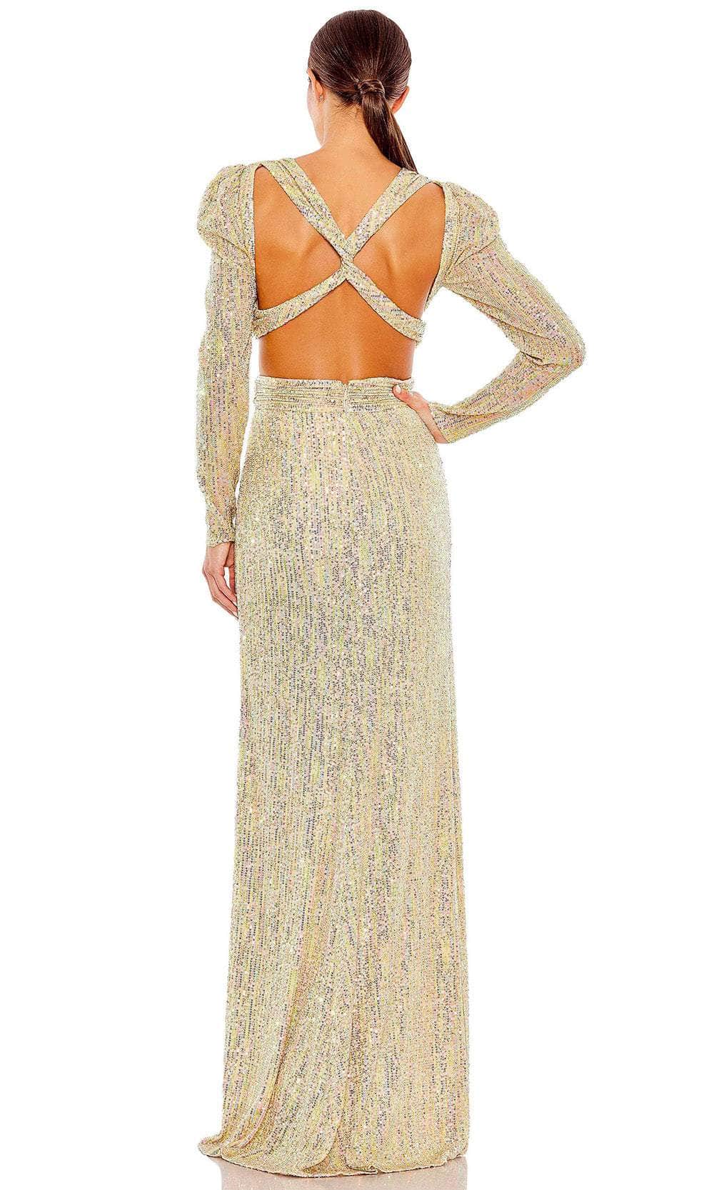 Ieena Duggal 27050 - Puff Sleeve Sequin Evening Dress Special Occasion Dress