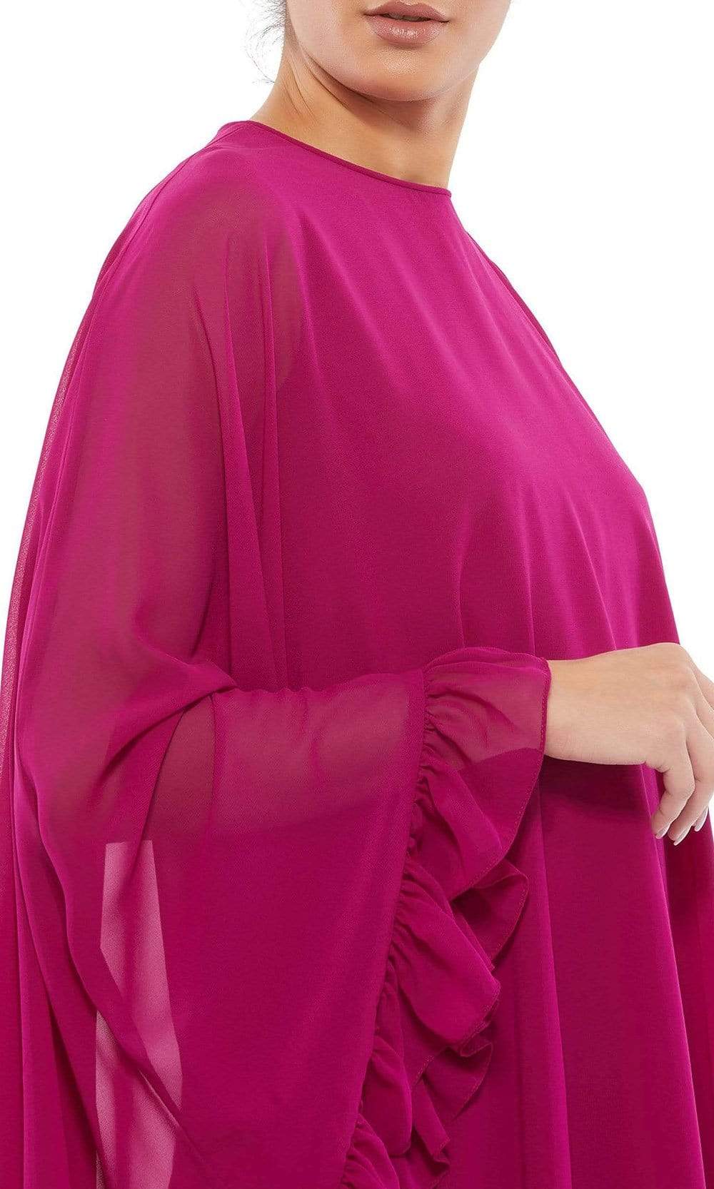 Ieena Duggal - 55407I Jewel Sheer Cape Dress Special Occasion Dress