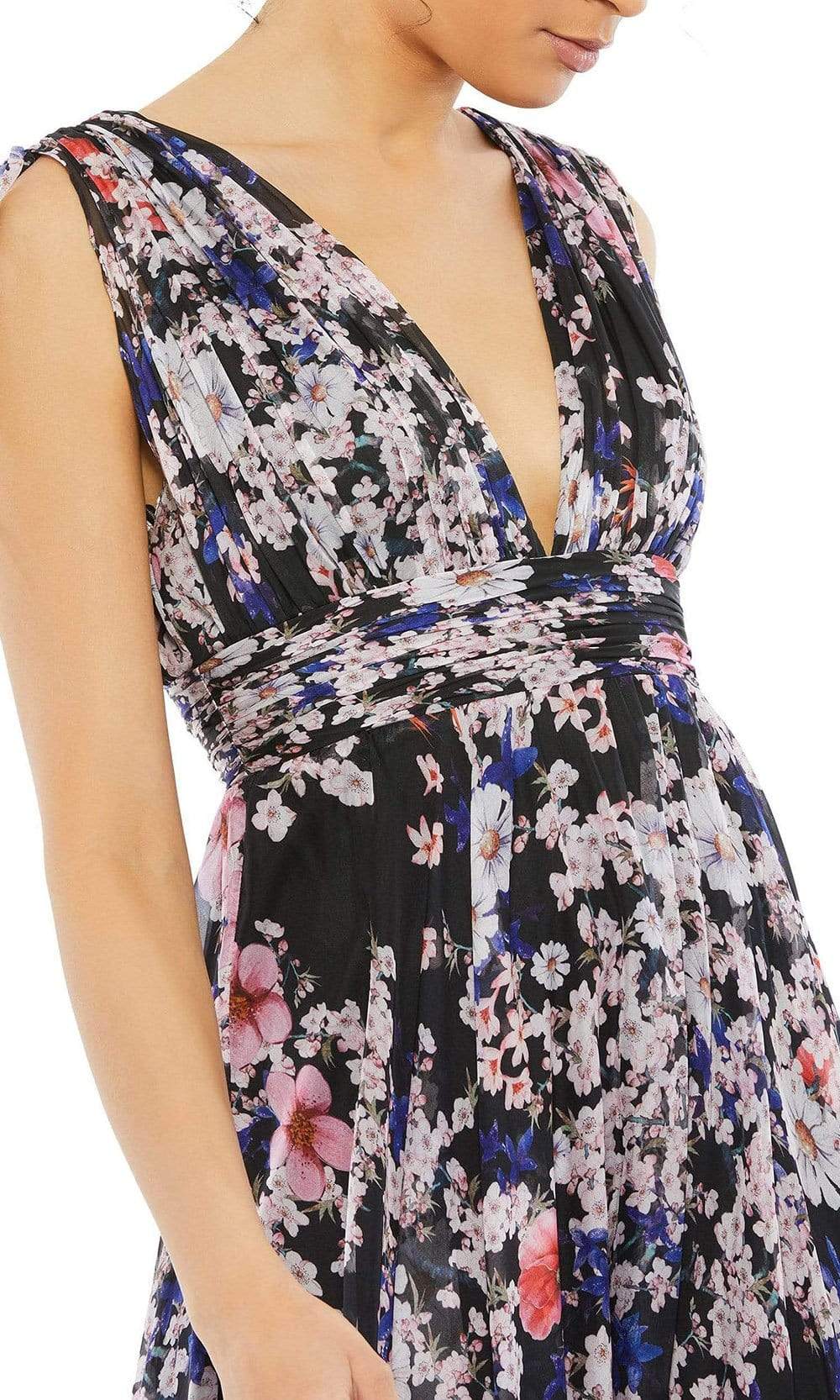 Ieena Duggal - 55414I Plunging V-Neck A-Line Dress Special Occasion Dress
