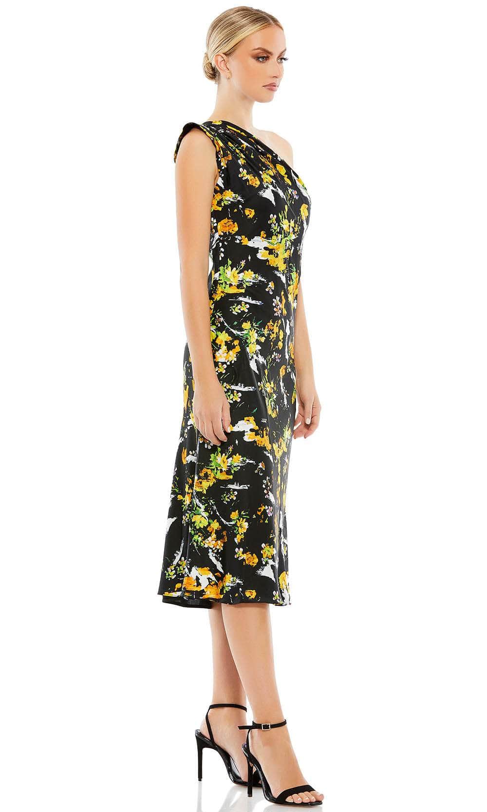 Ieena Duggal 55630 - Floral One Shoulder Cocktail Dress Special Occasion Dress
