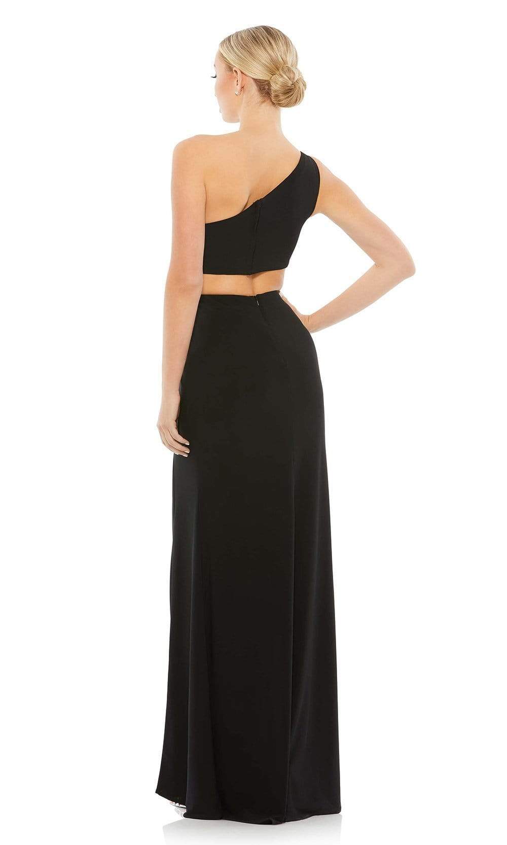 Ieena Duggal - 67937I One Shoulder Cutout High Slit Dress Evening Dresses