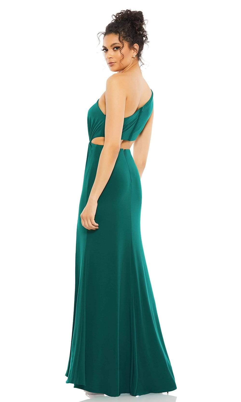 Ieena Duggal - 67937I One Shoulder Cutout High Slit Dress Evening Dresses