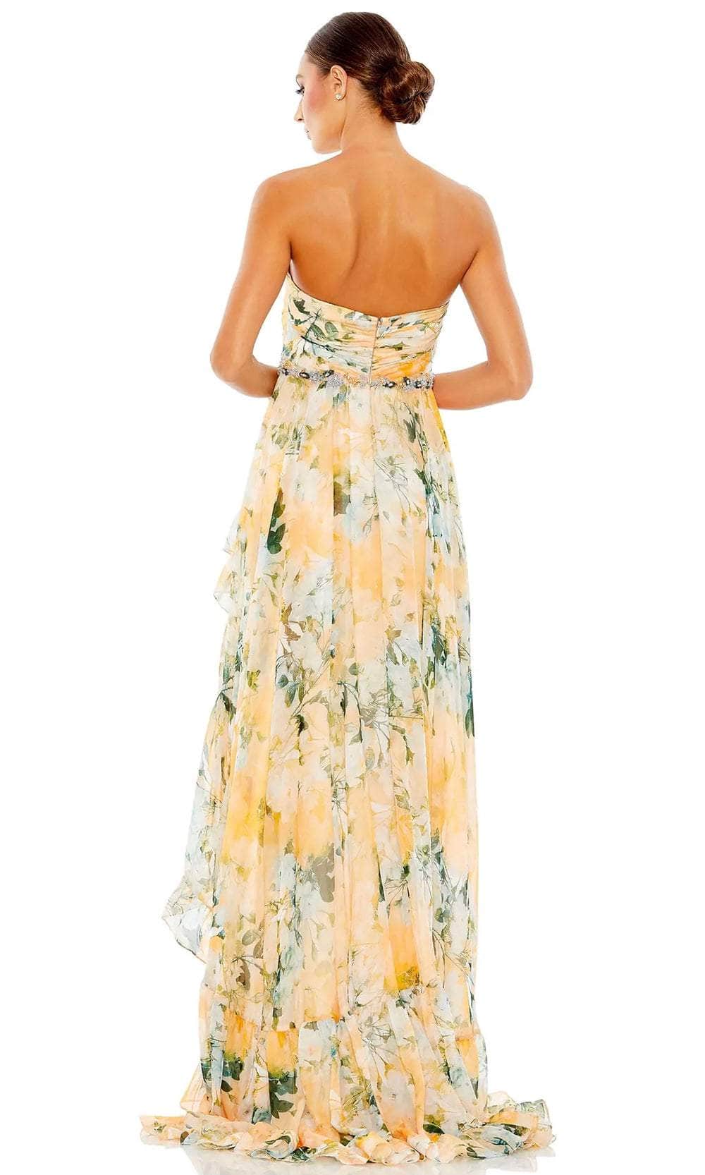 Ieena Duggal 68117 - Strapless Printed Chic Gown Evening Dresses
