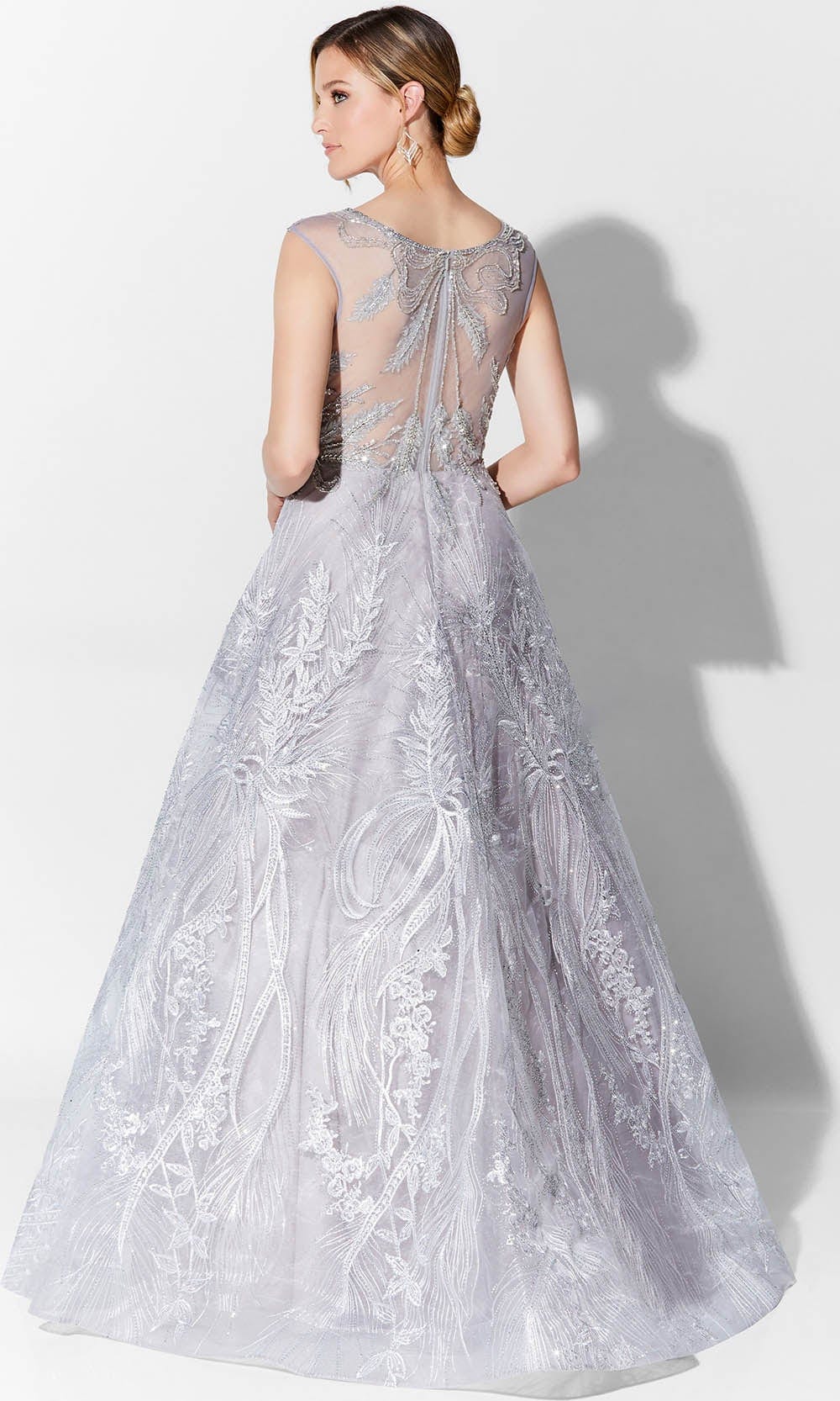 Ivonne D 122D61 - Embroidered Tulle Evening Gown Mother of the Bride Dresses