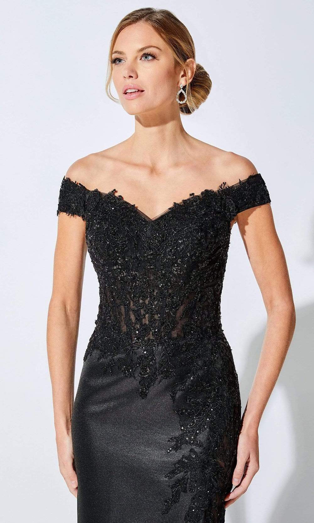 Ivonne D by Mon Cheri - Off Shoulder A-Line Evening Dress Mother of the Bride Dresses