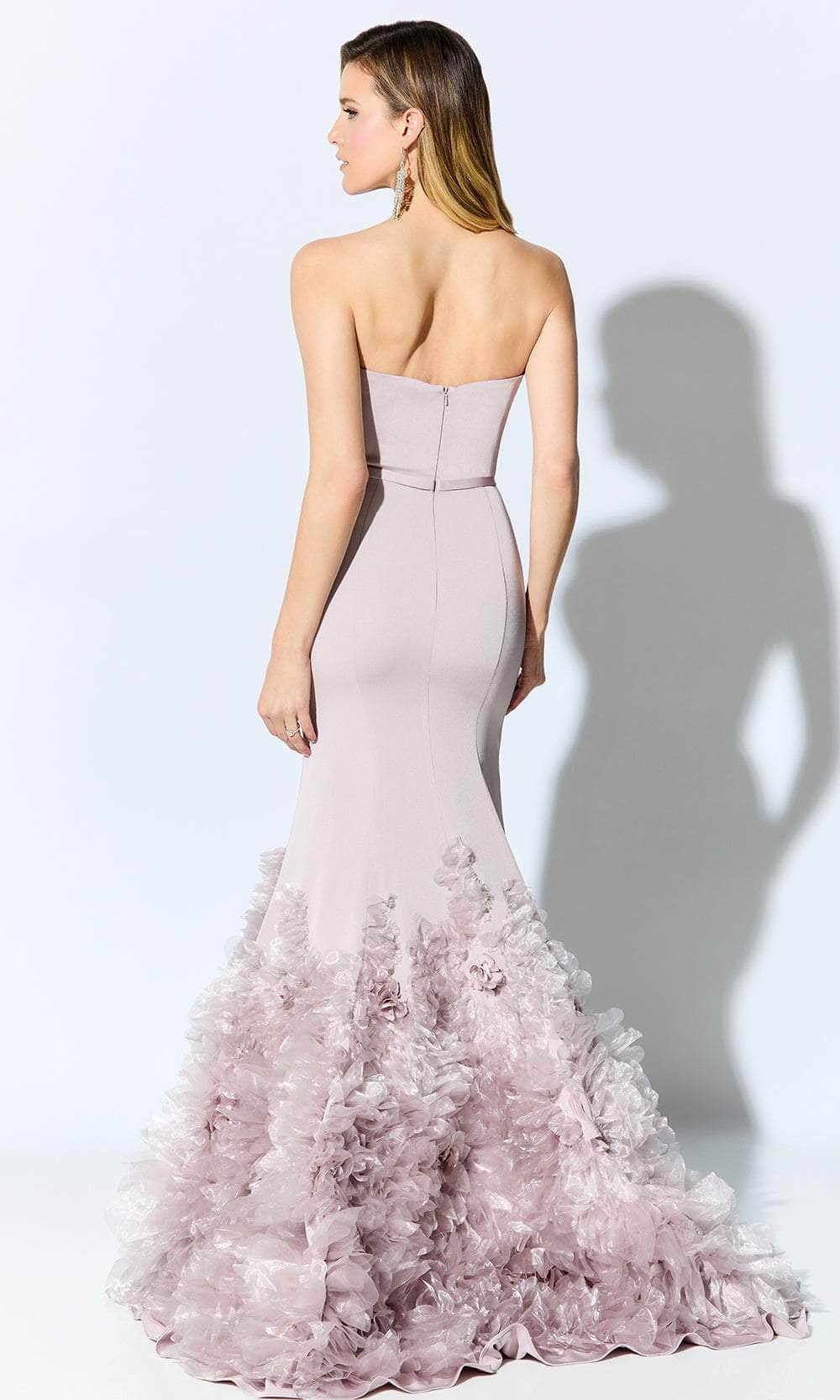 Ivonne D for Mon Cheri ID909 - Tulle Appliqued Formal Gown Special Occasion Dress