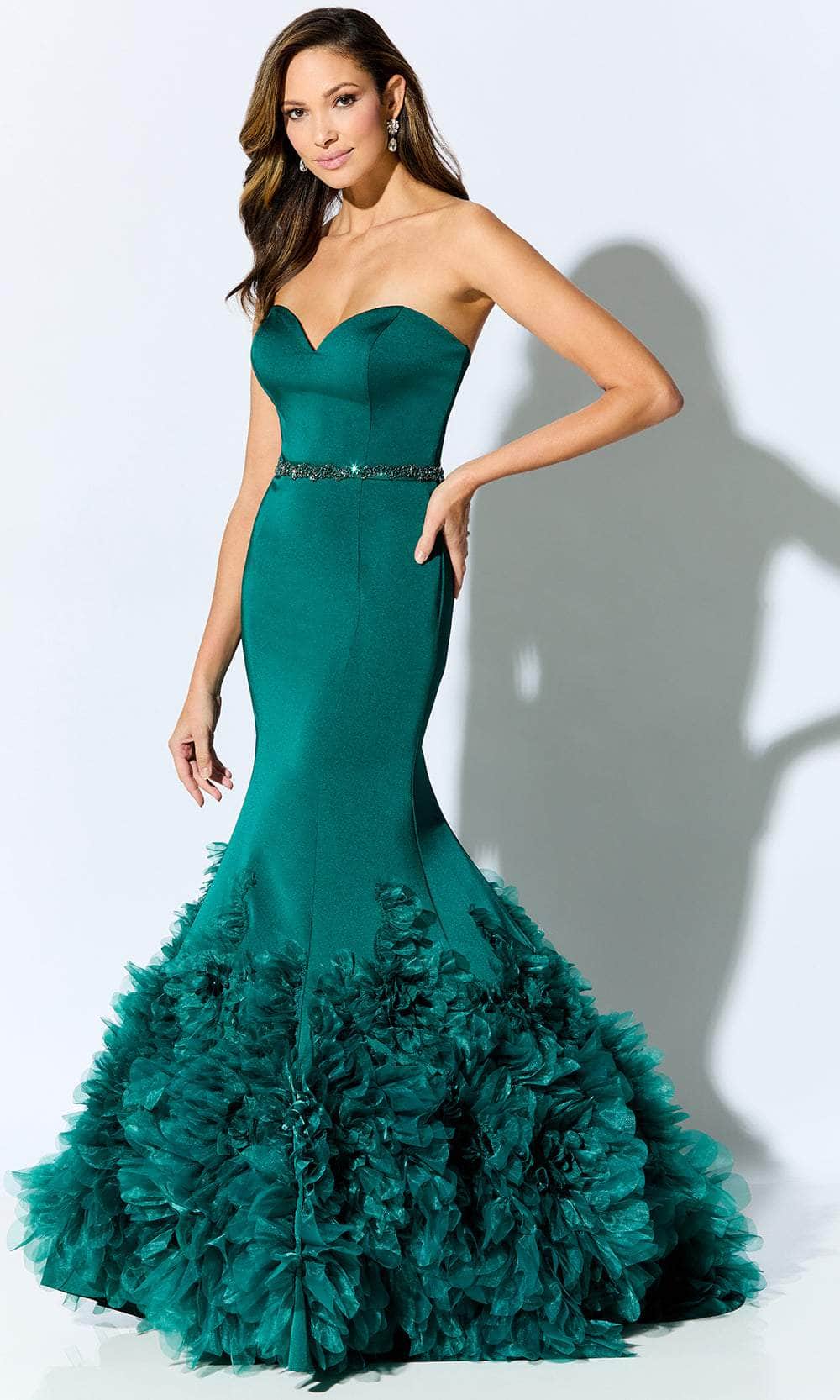 Ivonne D for Mon Cheri ID909 - Tulle Appliqued Formal Gown Special Occasion Dress