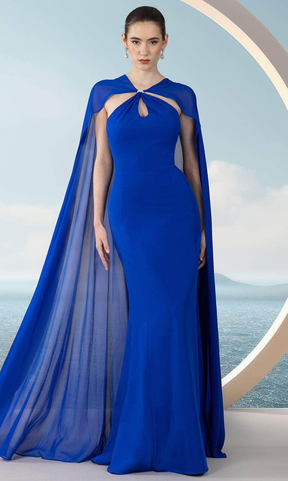 Janique 2507 - Halter Chiffon Evening Dress Evening Dresses