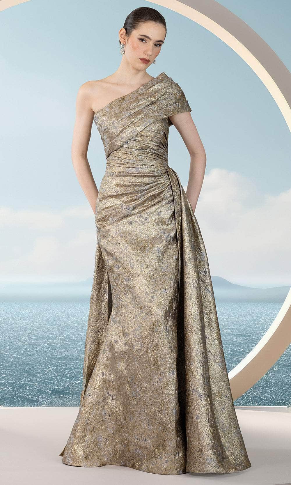 Janique 251020 - Multi-Style Metallic Gown Mother of the Bride Dresses
