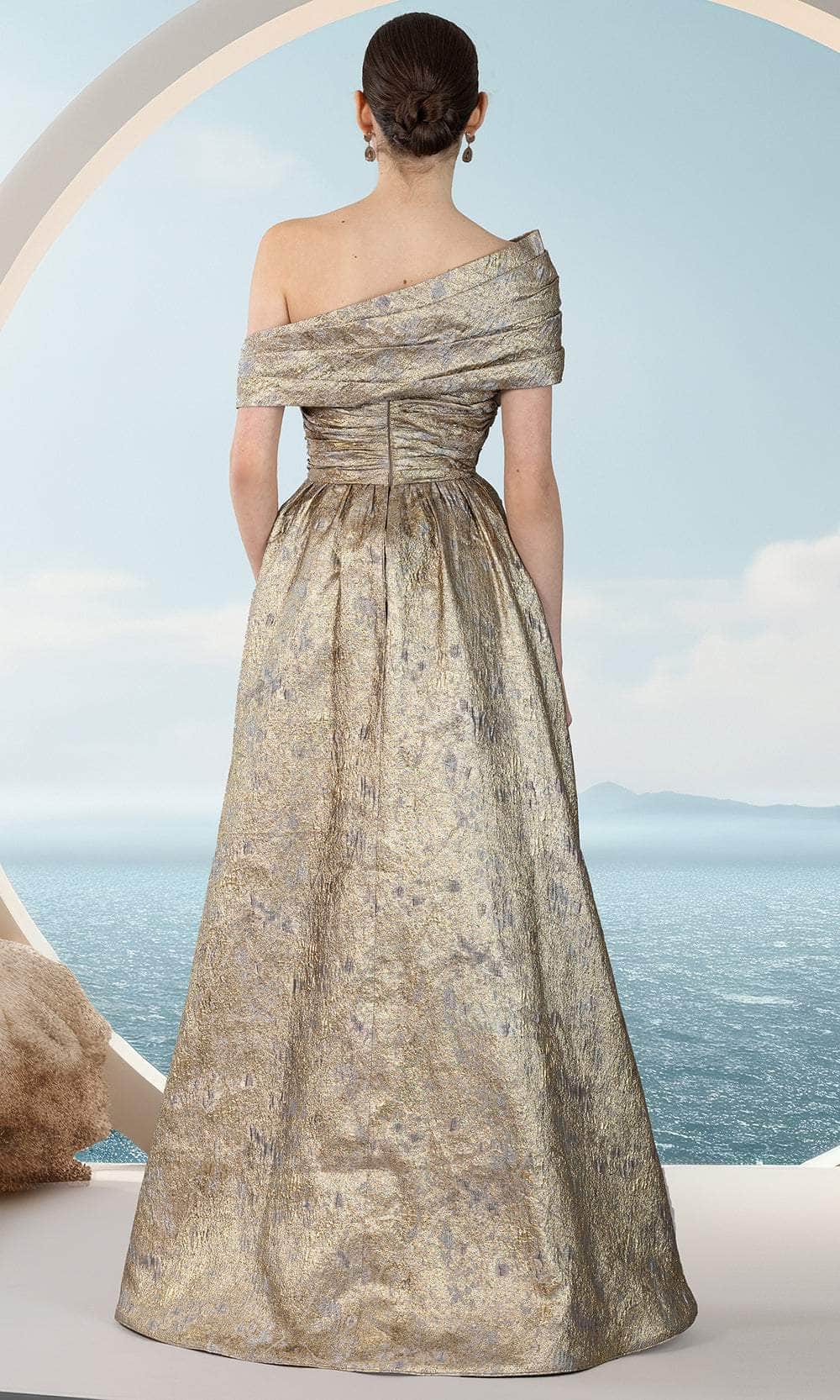Janique 251020 - Multi-Style Metallic Gown Mother of the Bride Dresses