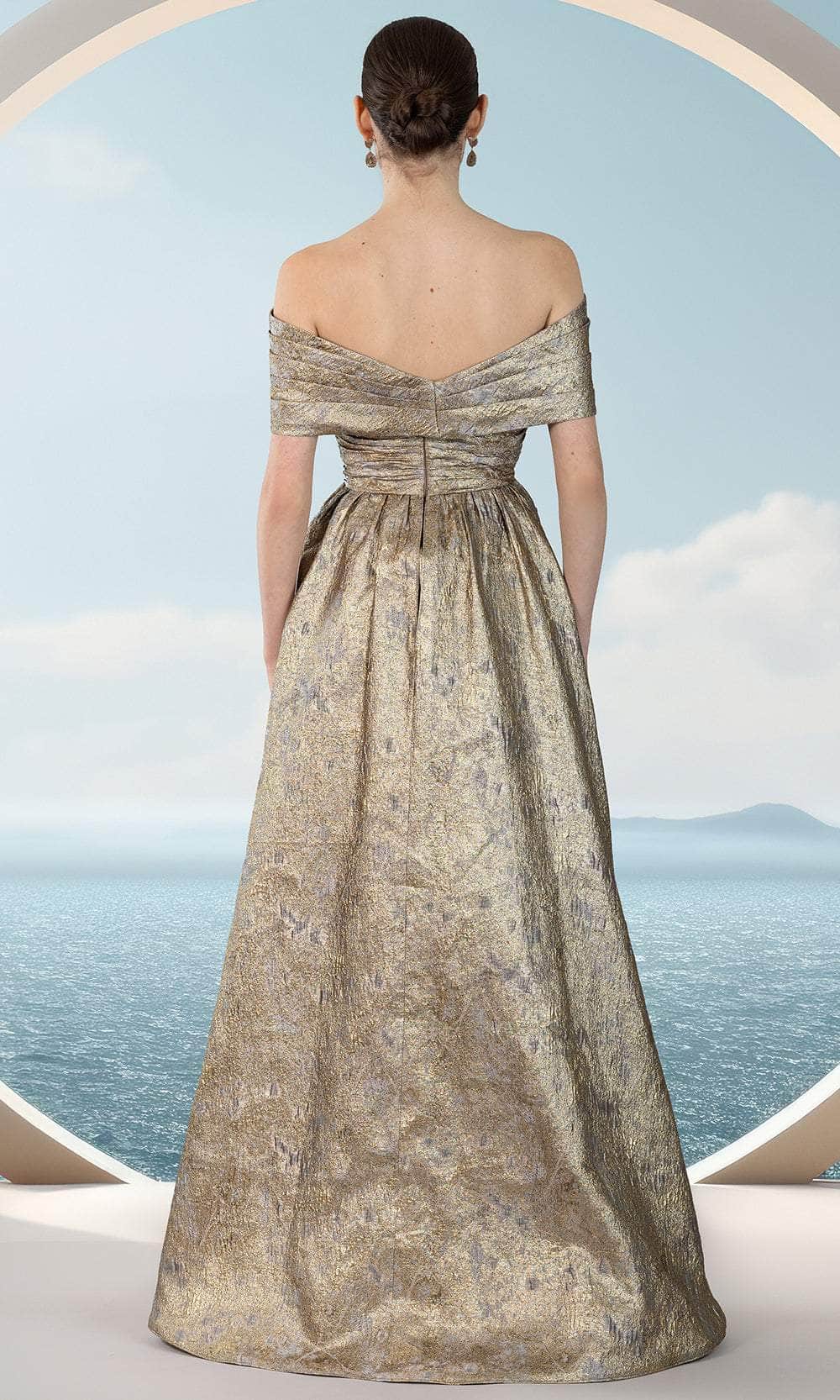 Janique 251020 - Multi-Style Metallic Gown Mother of the Bride Dresses