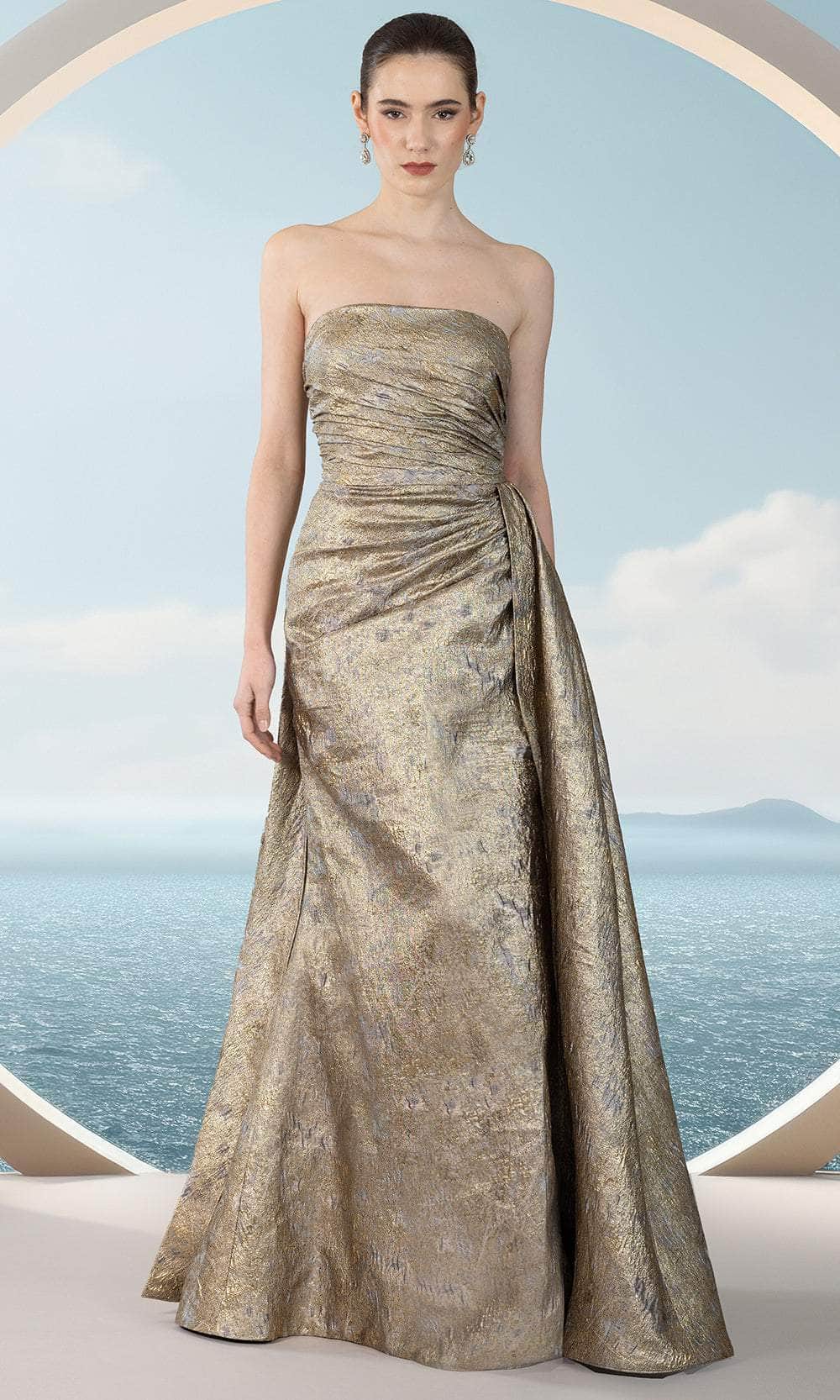 Janique 251020 - Multi-Style Metallic Gown Mother of the Bride Dresses