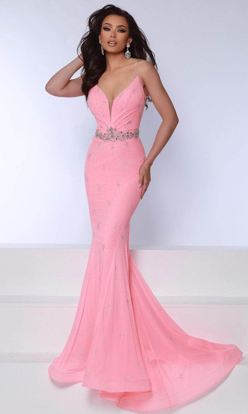Johnathan Kayne 3008 - Beaded Strappy Back Prom Gown Evening Dresses