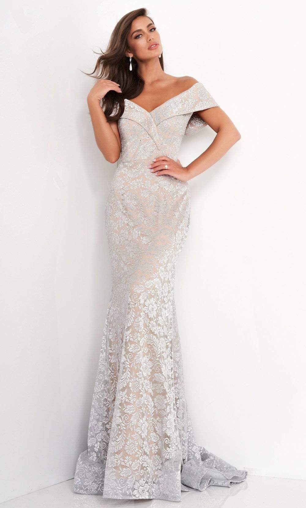 Jovani 02905 Off Shoulder Long Formal Mermaid Dress Jovani 02905 Off Shoulder Long Formal Mermaid Dress