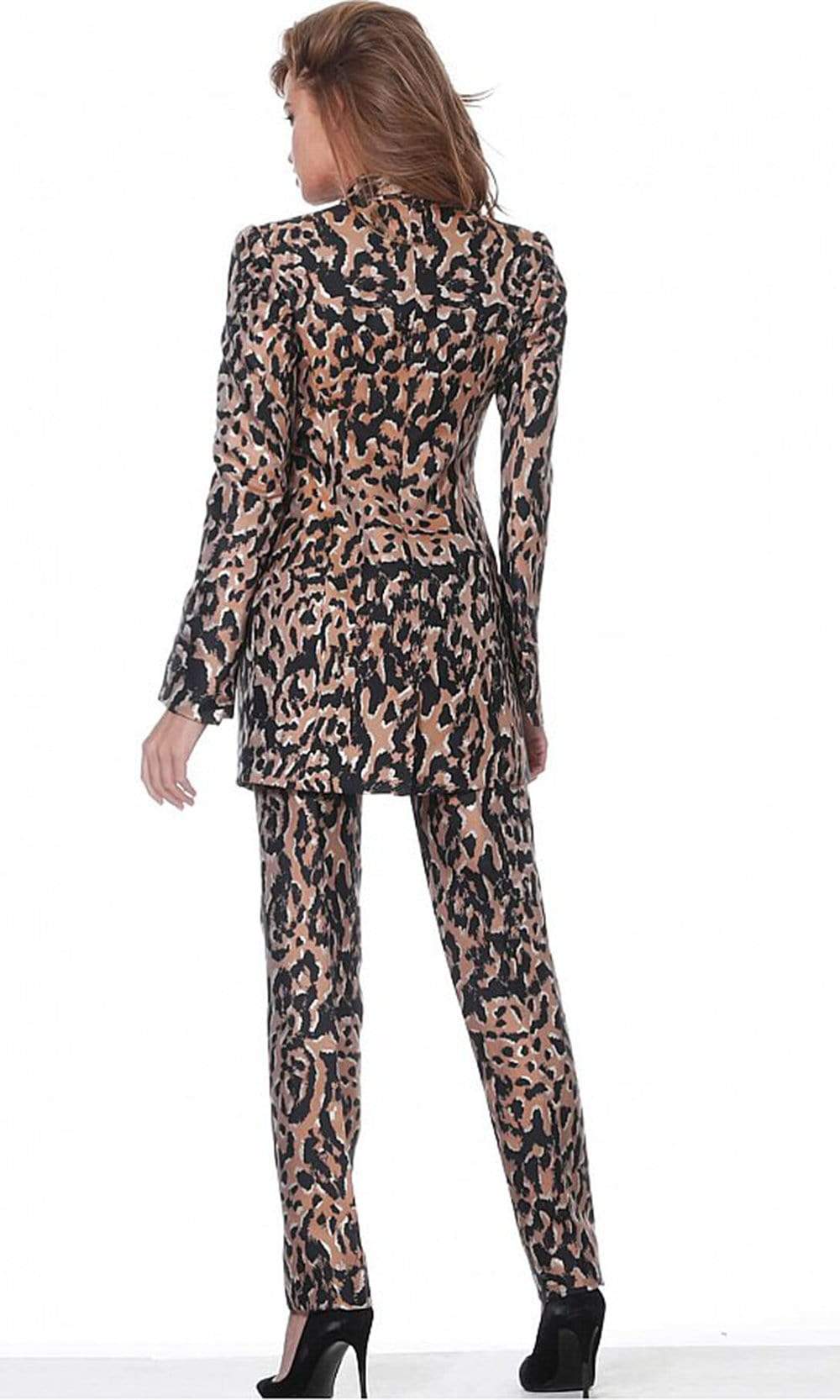 Jovani - 03840 Two-Piece Animal Print Pantsuit Evening Dresses