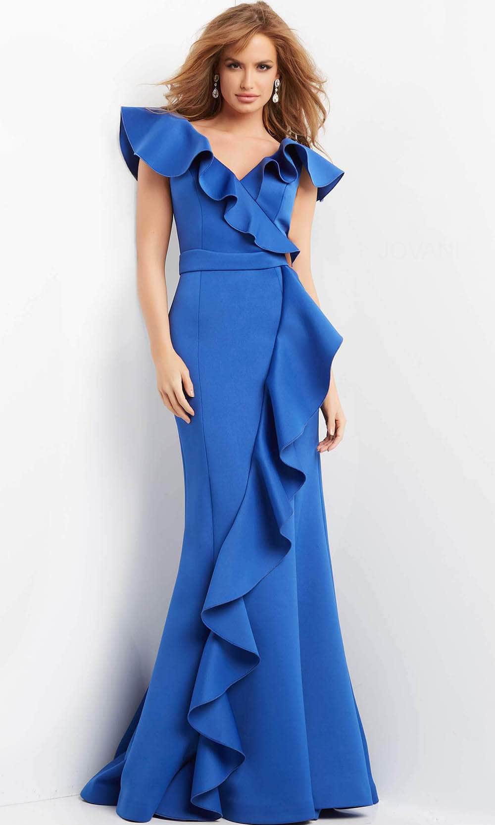 royal blue sequin dresses Jovani 06567 - Long Mermaid Dress