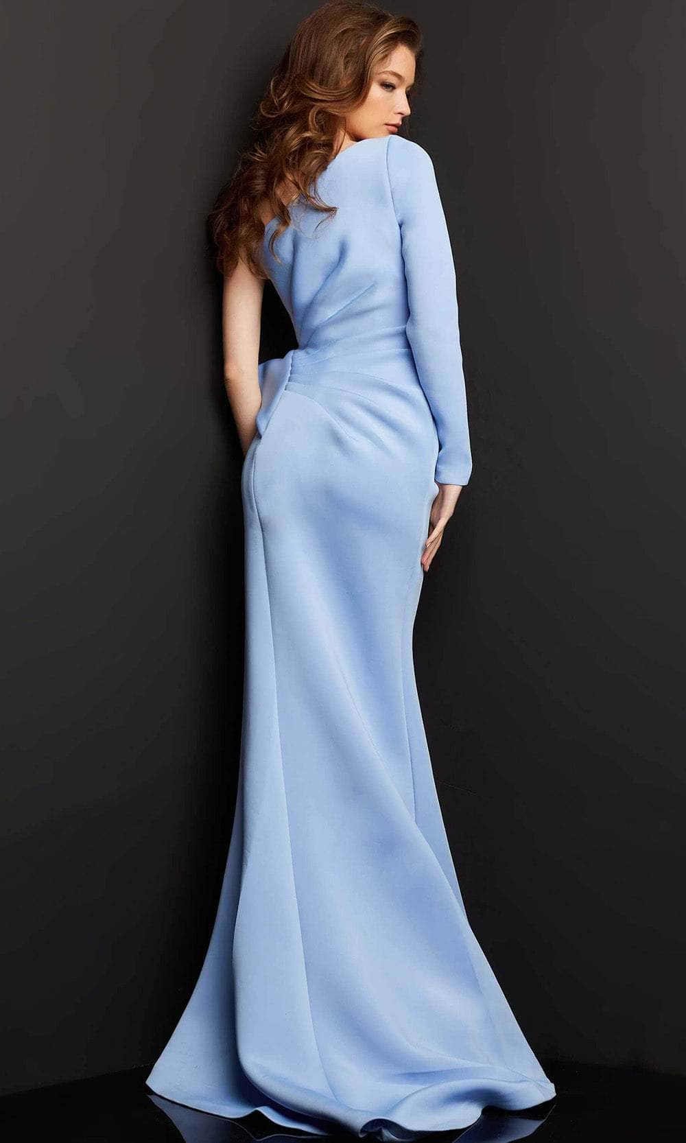 Jovani 06998 - Long Sleeve Peplum Evening Dress Special Occasion Dress