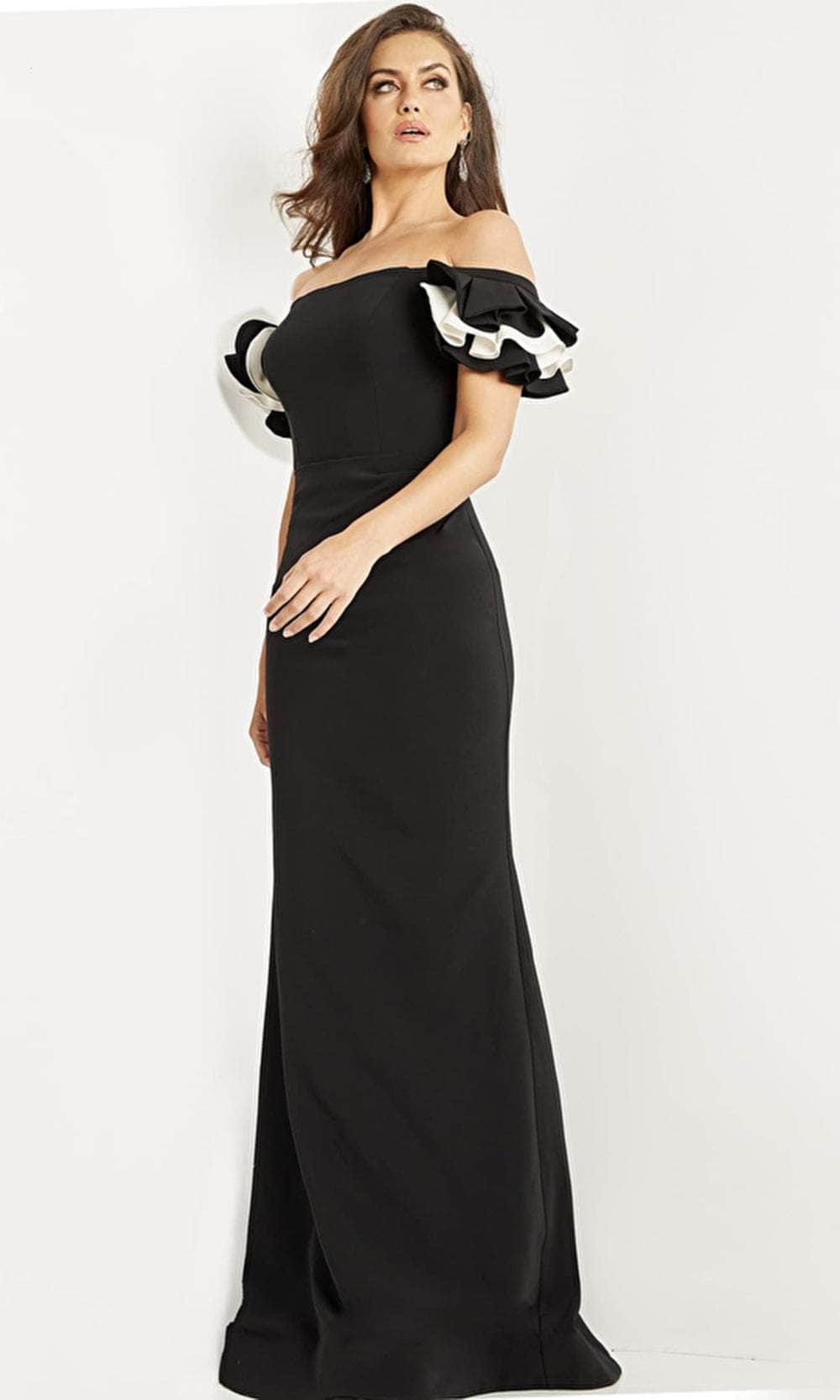 Jovani 07017 - Off Shoulder Sheath Evening Dress Evening Dresses
