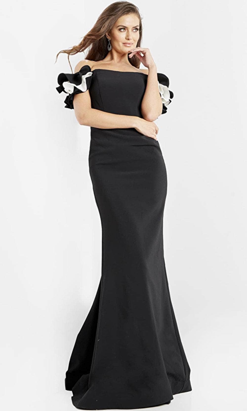 Jovani 07017 - Off Shoulder Sheath Evening Dress Evening Dresses