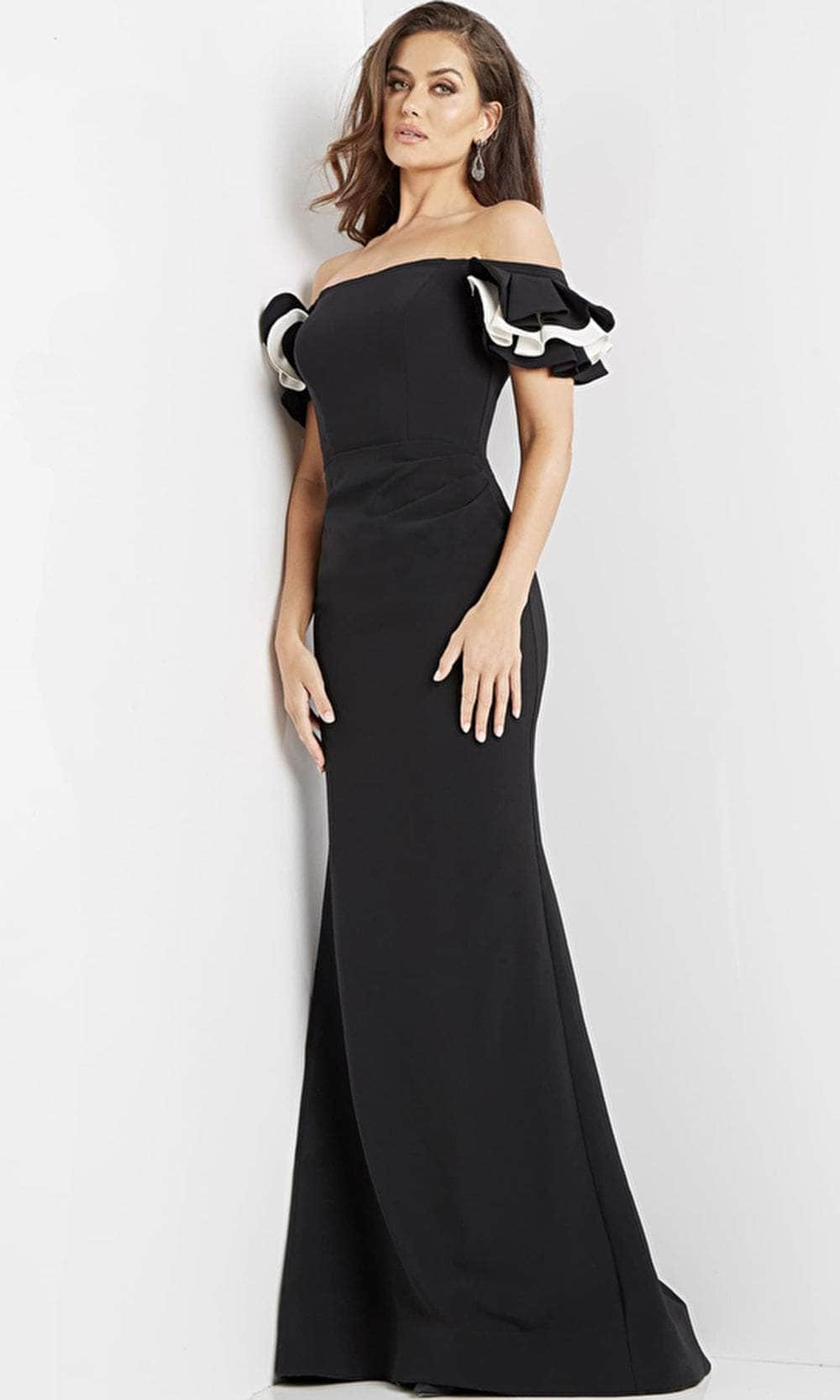 Jovani 07017 - Off Shoulder Sheath Evening Dress Evening Dresses