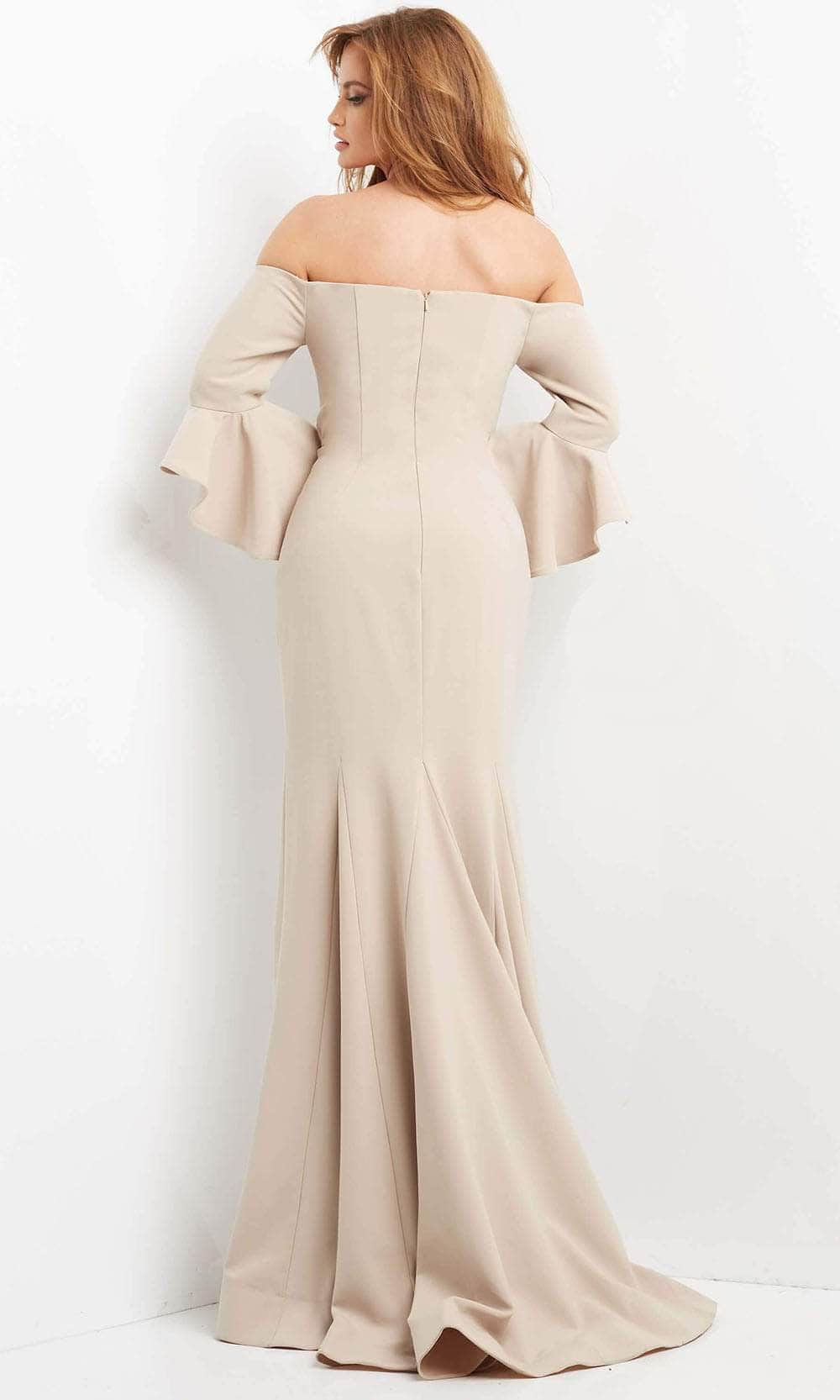 Jovani 07065 - Off Shoulder Mermaid Evening Dress Mother of the Bride Dresess