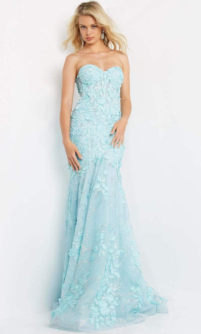 Jovani - 07935 Appliqued Sweetheart Mermaid Gown Prom Dresses
