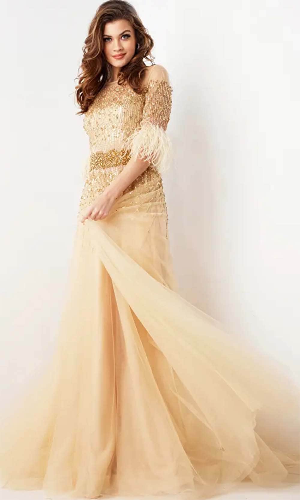 Jovani 23629 - Long A-Line Dress