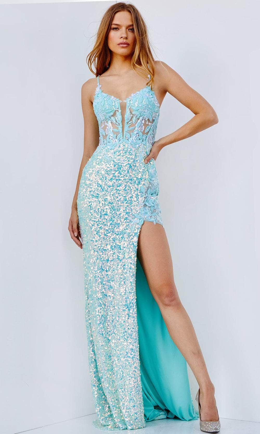 Jovani 24299 - Illusion Corset Prom Dress Prom Dresses