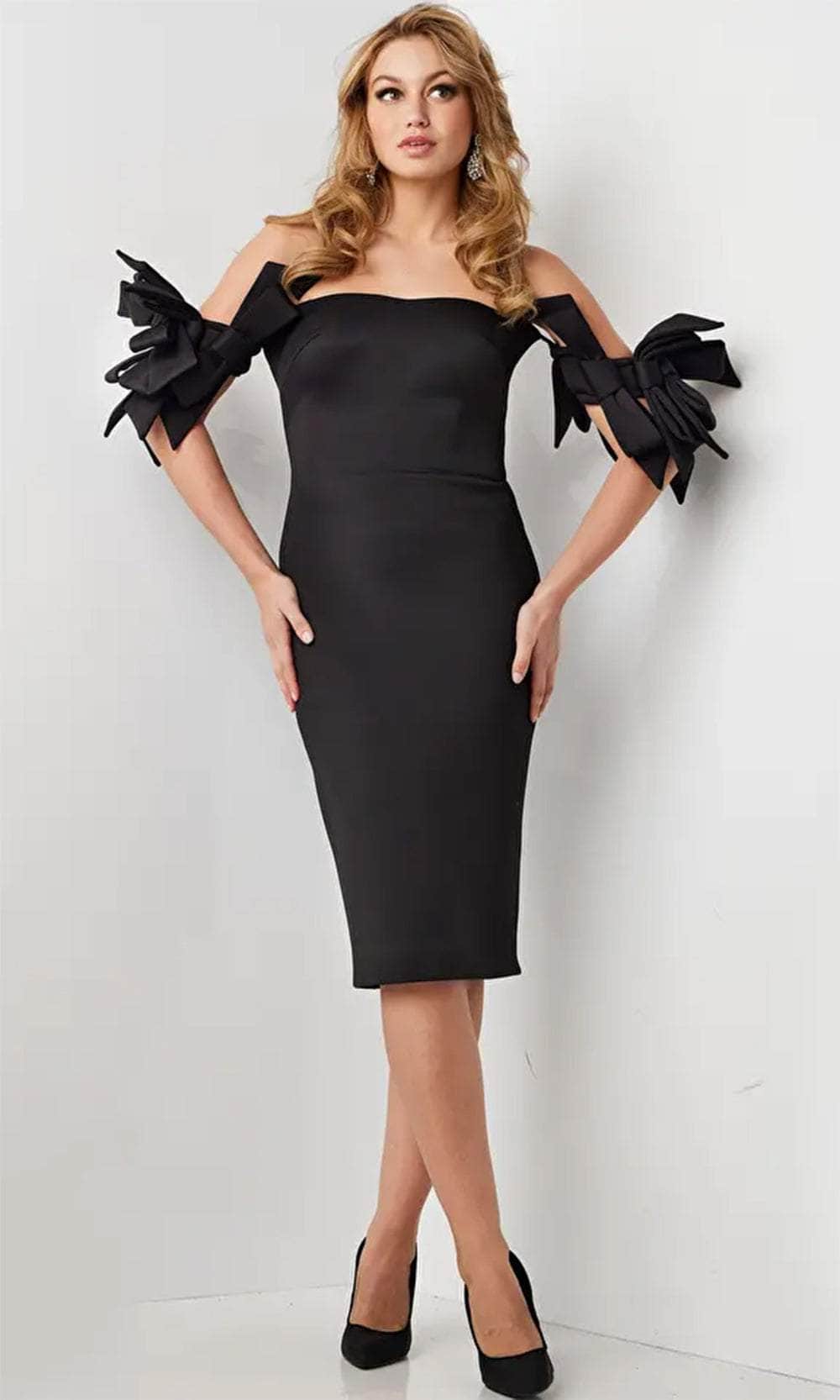 Jovani 36998 - Strapless Knee-Length Dress Holiday Dresses