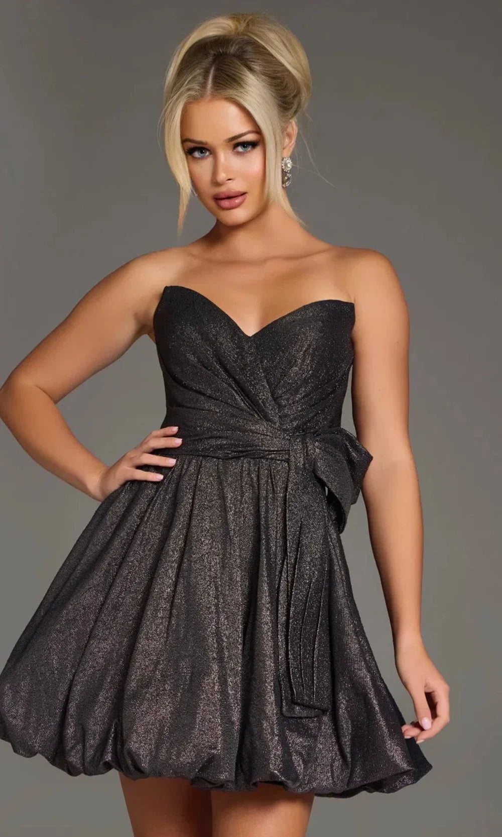 Jovani 37017 - Sweetheart Bubble Hem Cocktail Dress Cocktail Dresses