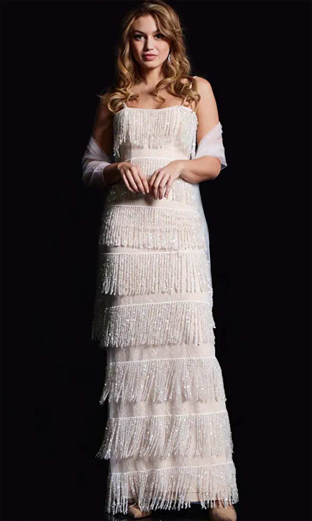 Jovani 38617 - Long Column Dress
